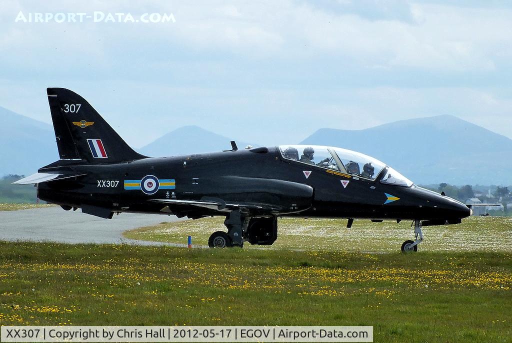 XX307, 1980 Hawker Siddeley Hawk T.1A C/N 141/312132, former 2009 solo display Hawk back in RAF 208(R) Sqdn markings