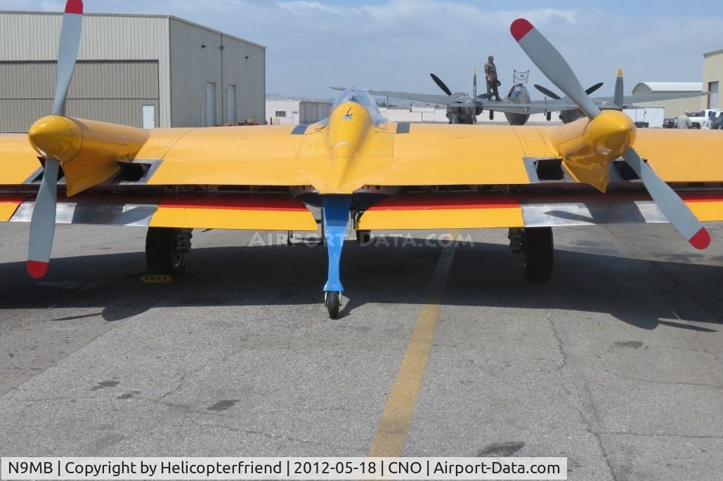 N9MB, 1945 Northrop N9M C/N 04, Her twin Franklins and anti tip back wheel