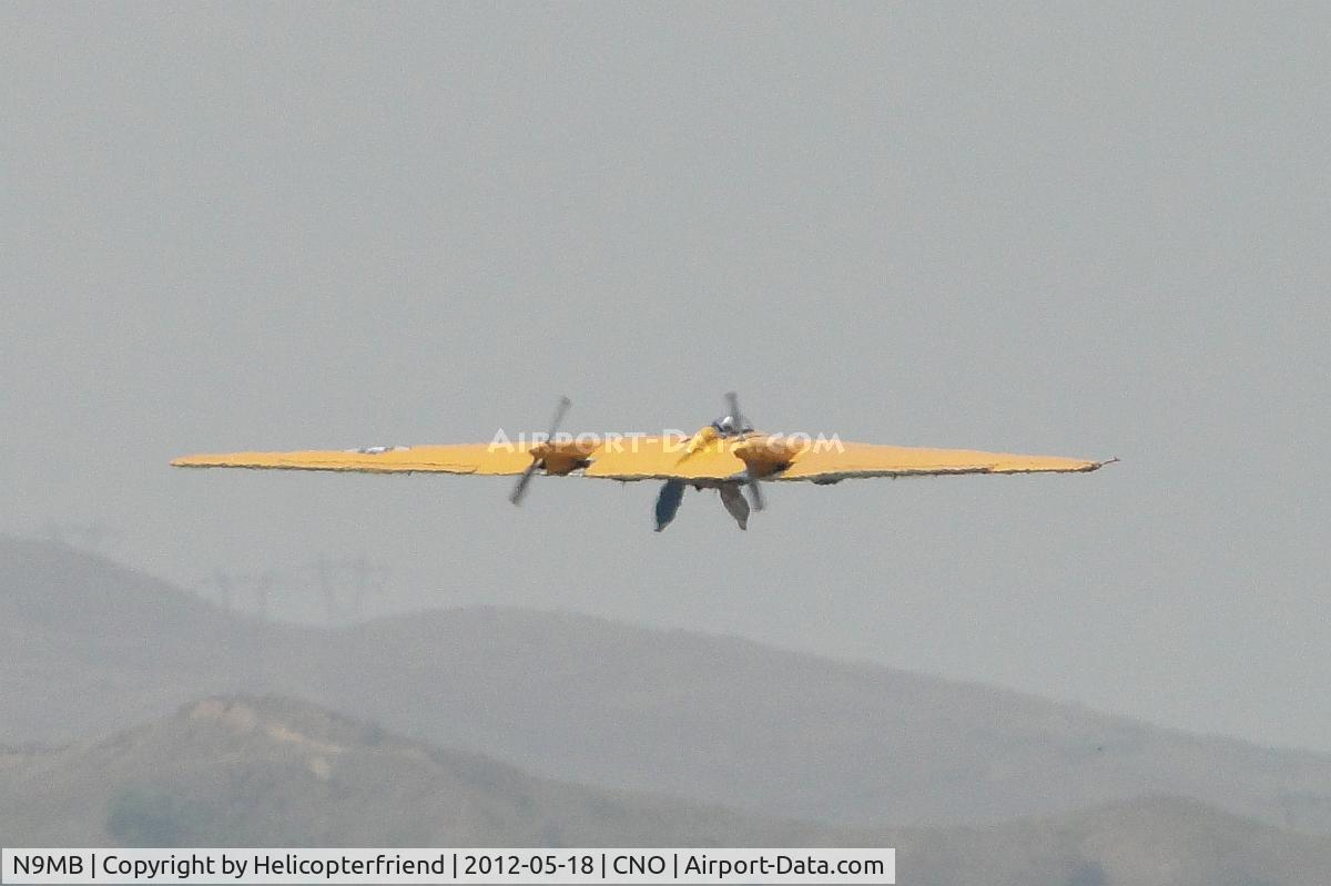 N9MB, 1945 Northrop N9M C/N 04, Landing gear retracted and heading westbound