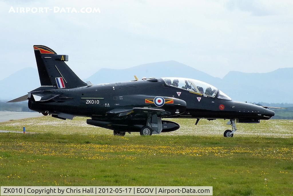 ZK010, 2005 British Aerospace Hawk T2 C/N RT001/1239, now wearing IV(Reserve) Squadron markings and coded A