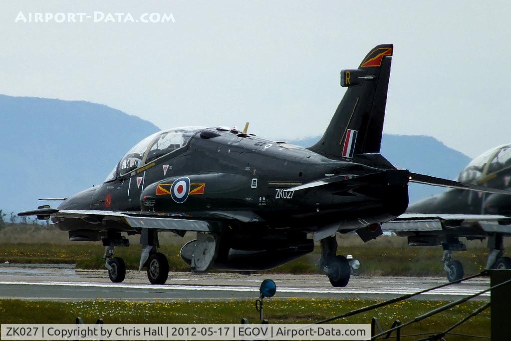 ZK027, 2009 British Aerospace Hawk T2 C/N RT018/1256, now wearing IV(Reserve) Squadron markings and coded R