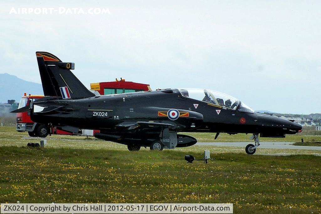 ZK024, 2009 British Aerospace Hawk T2 C/N RT015/1253, now wearing IV(Reserve) Squadron markings and coded O