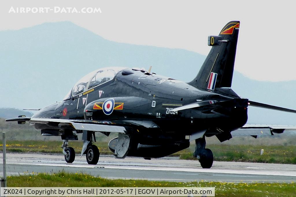 ZK024, 2009 British Aerospace Hawk T2 C/N RT015/1253, now wearing IV(Reserve) Squadron markings and coded O