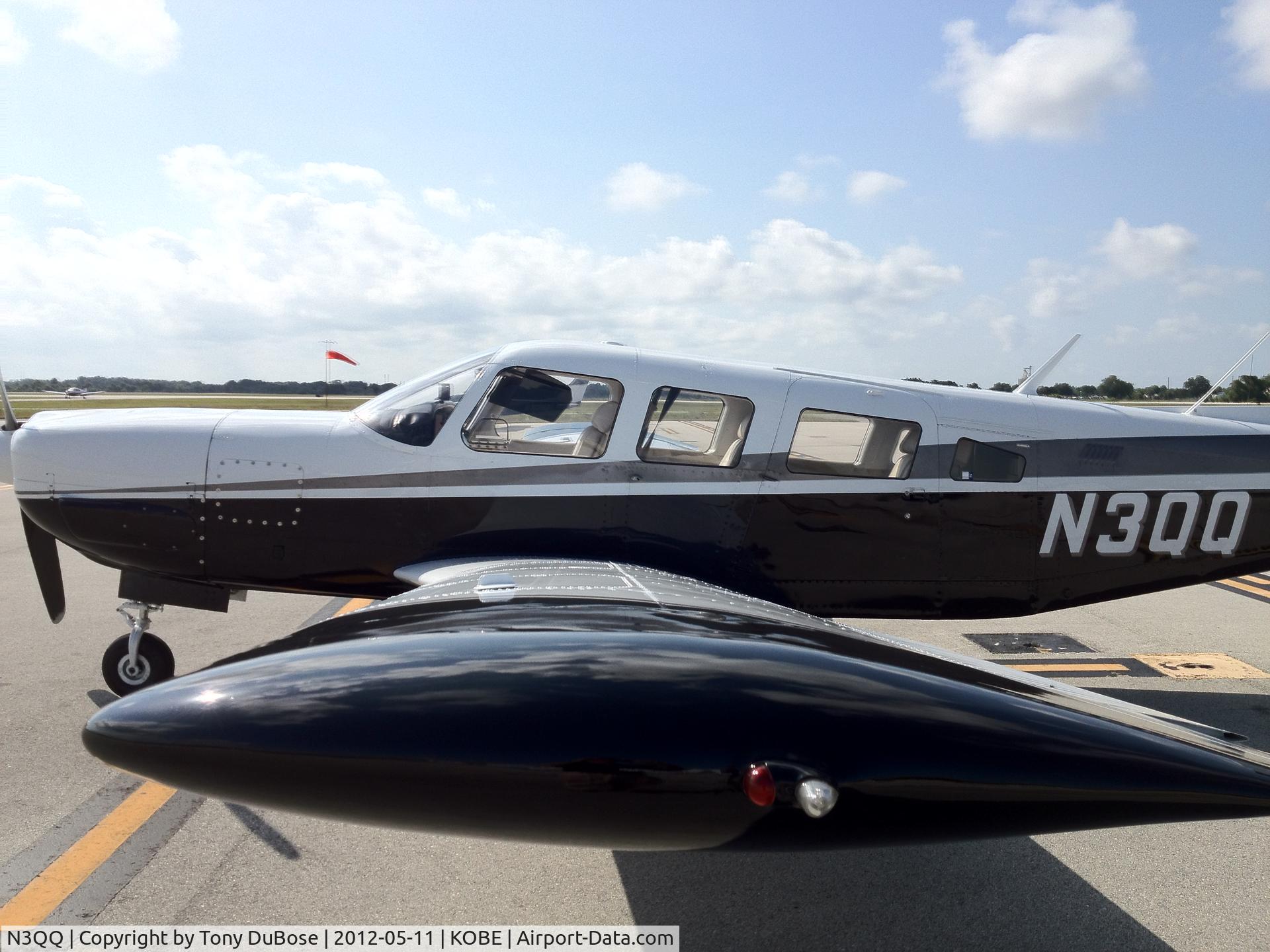 N3QQ, 1976 Piper PA-32R-300 Cherokee Lance C/N 32R-7680237, KOBE after landing