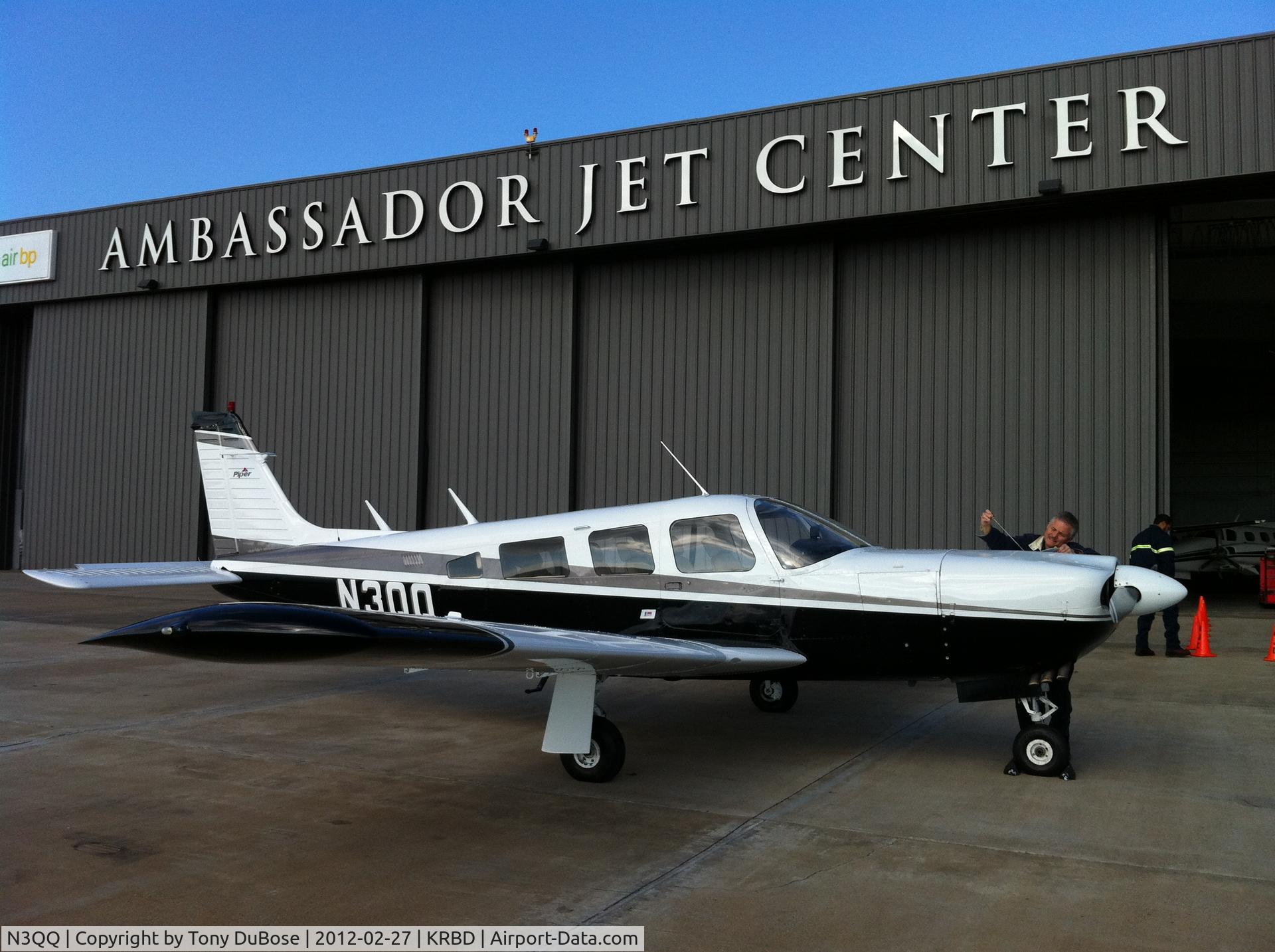 N3QQ, 1976 Piper PA-32R-300 Cherokee Lance C/N 32R-7680237, Departing KRBD  Dallas Executive Airport after meeting Dallas area clients.  
