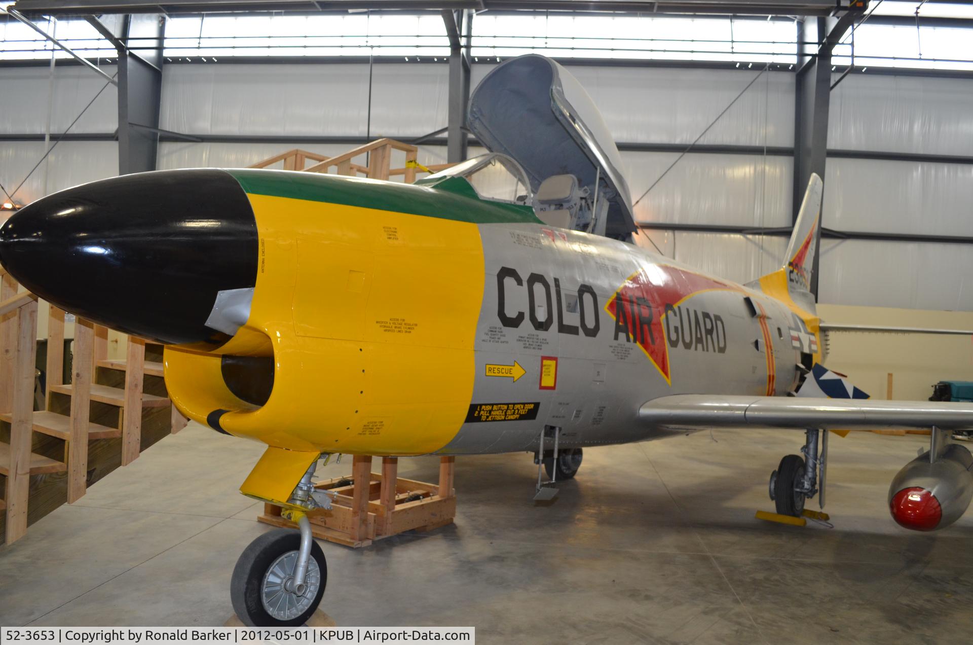 52-3653, 1952 North American F-86D Sabre C/N 190-56, Weisbrod Museum Pueblo