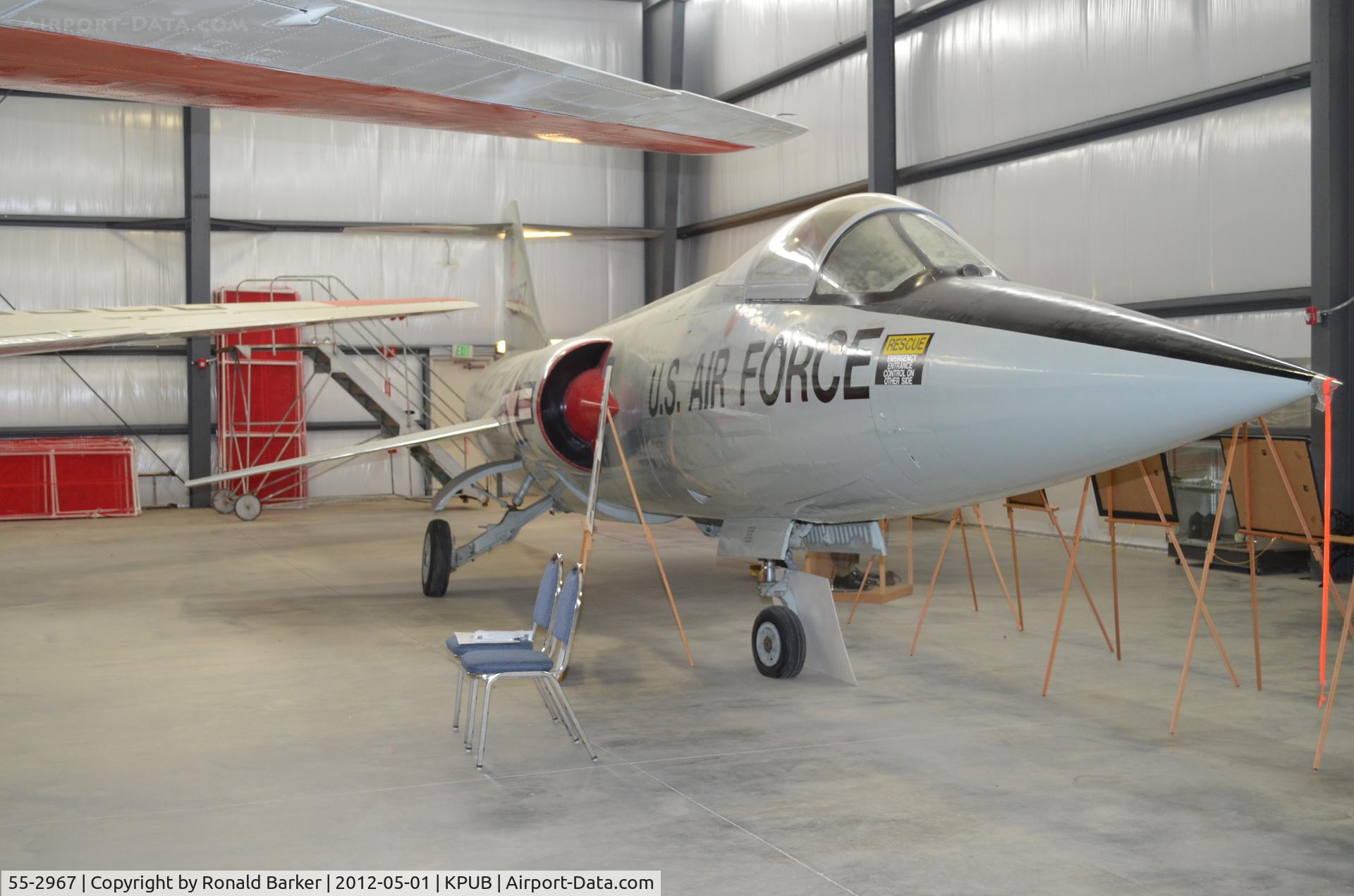 55-2967, 1956 Lockheed YF-104A Starfighter C/N 183-1013, Weisbrod Museum Pueblo