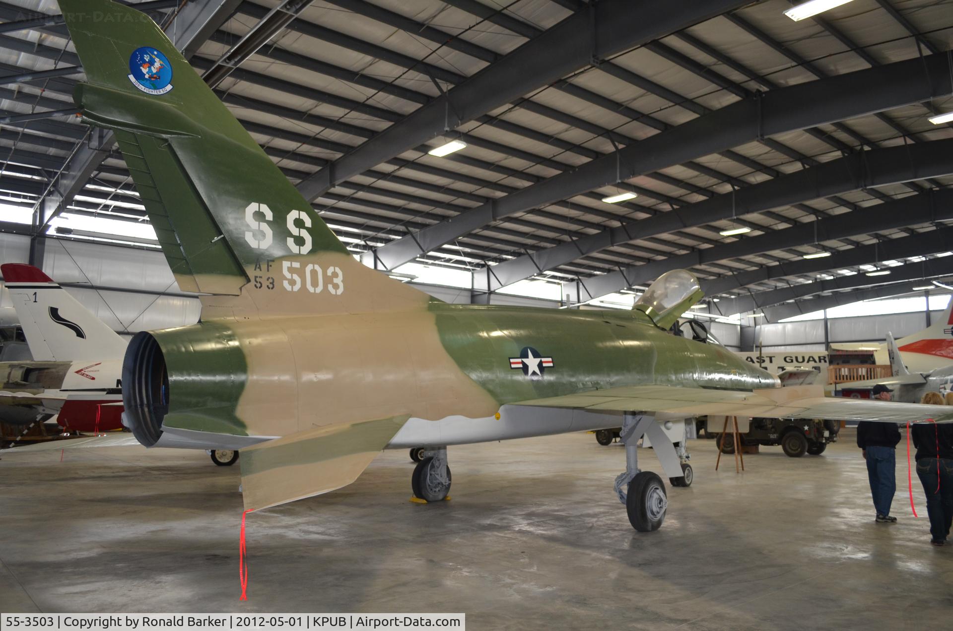 55-3503, 1954 North American F-100D Super Sabre C/N 223-185, Weisbrod Museum Pueblo