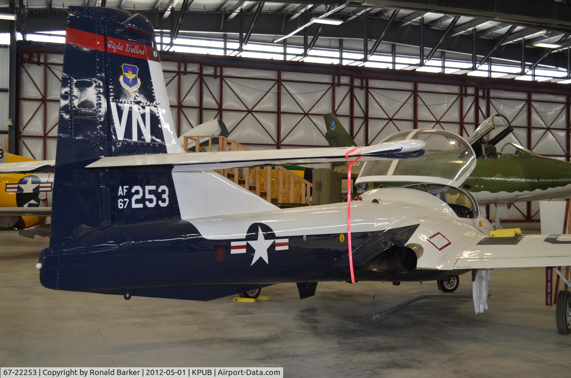 67-22253, 1967 Cessna T-37B Tweety Bird C/N 41062, Weisbrod Museum Pueblo