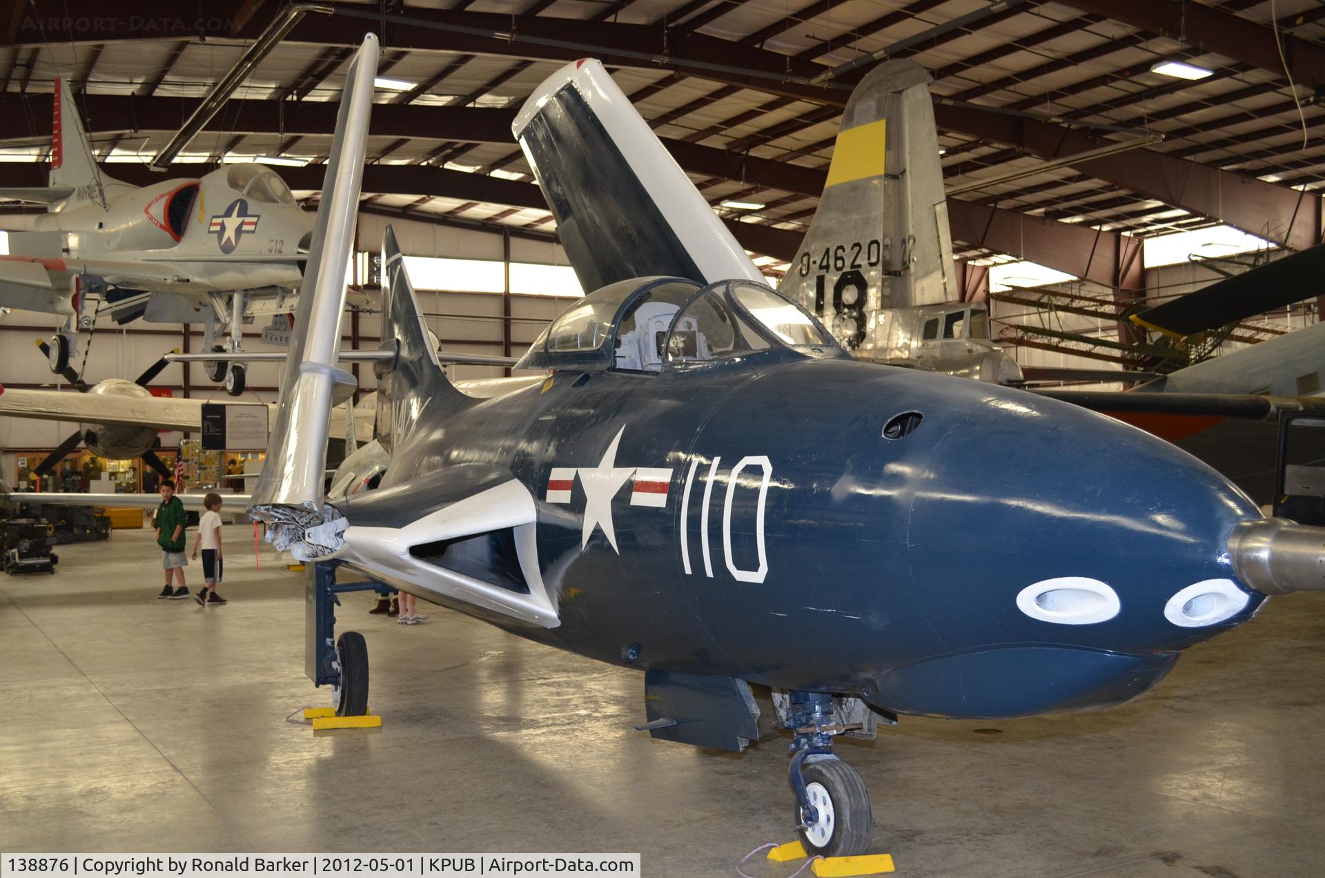 138876, Grumman F9F-6 Cougar C/N Not found 138876, Weisbrod Museum Pueblo