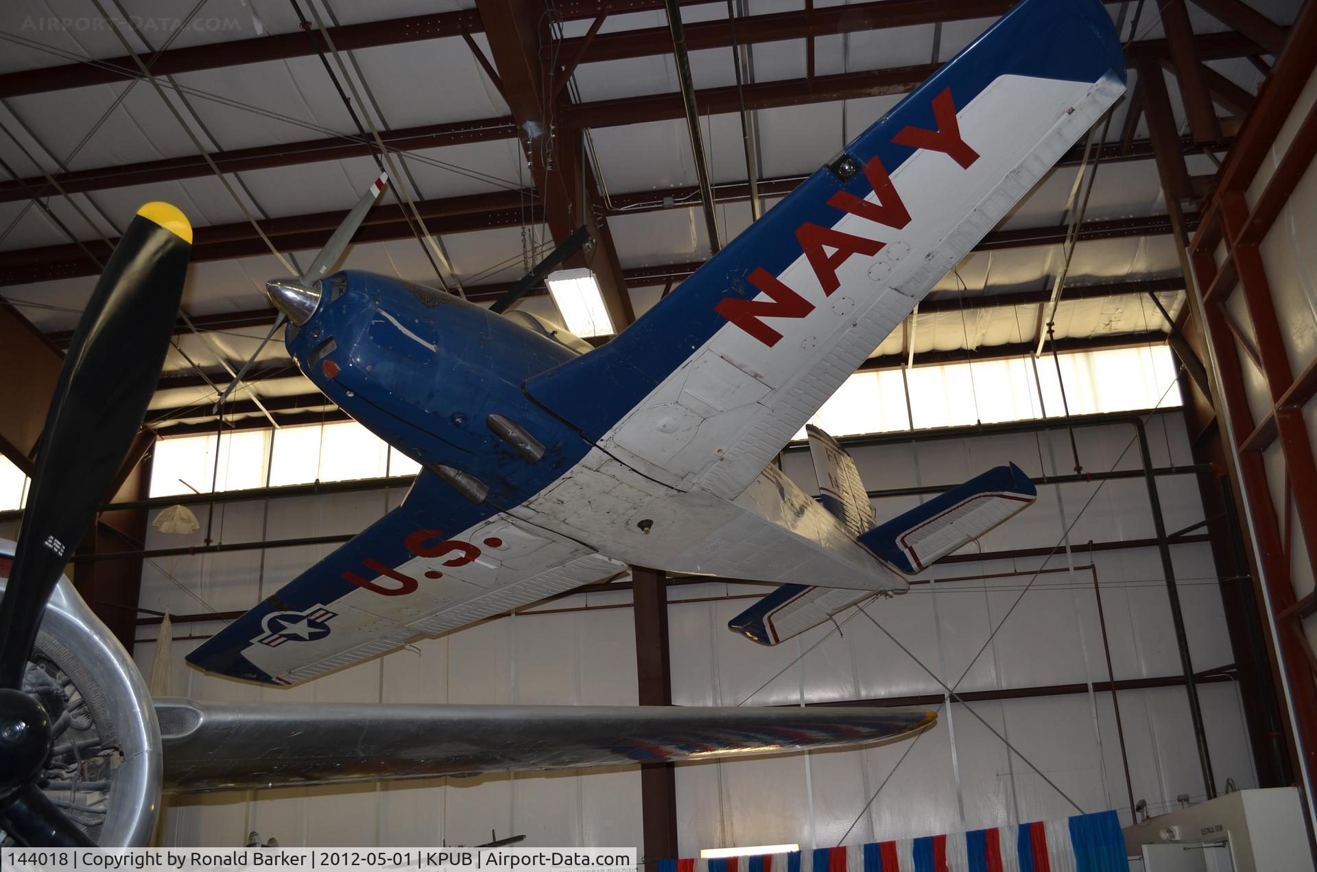 144018, 1957 Beech D-45 (T-34B) Mentor C/N BG-325, Weisbrod Museum Pueblo