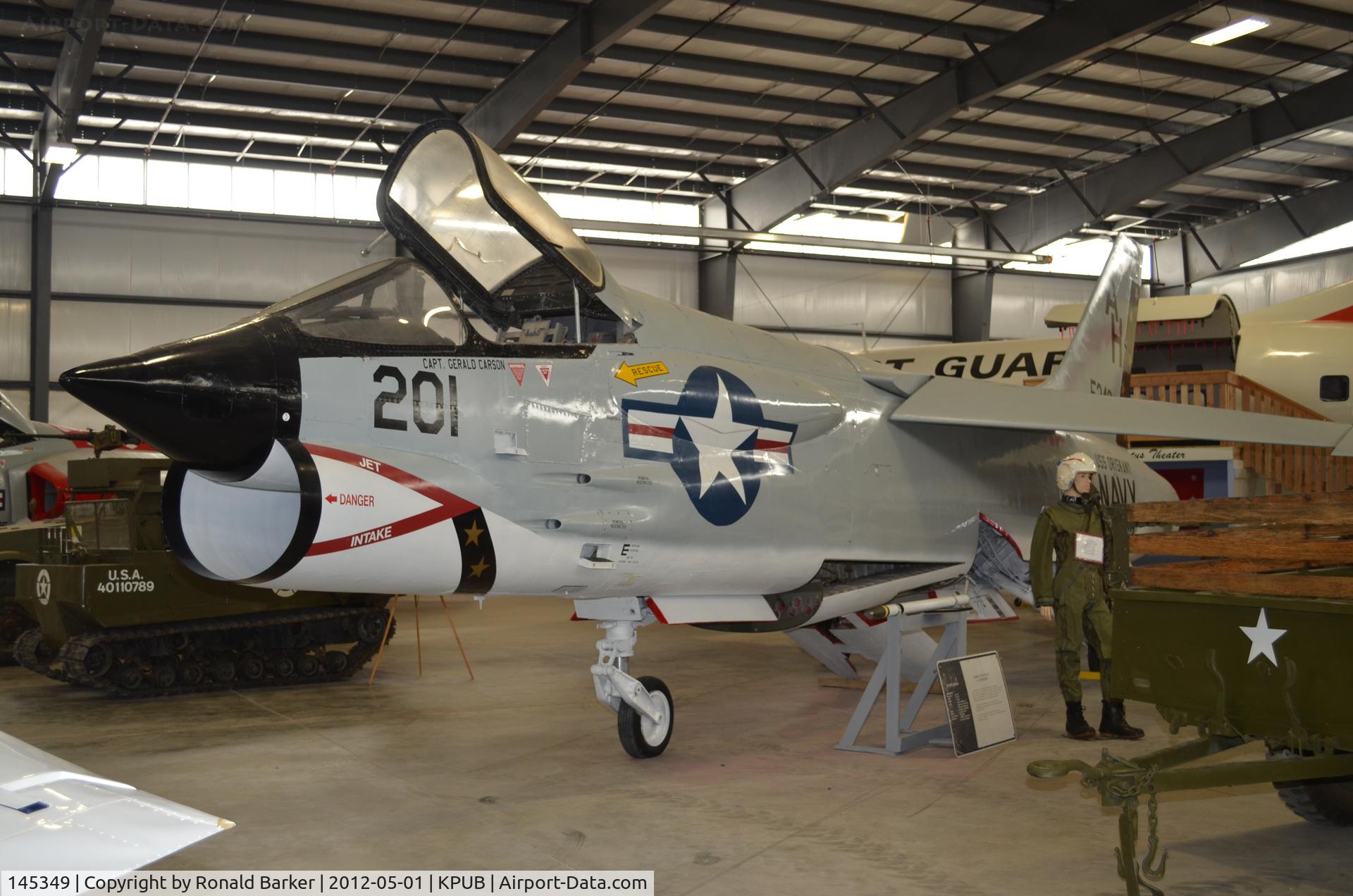 145349, Vought F-8A Crusader C/N Not found 145349, Weisbrod Museum Pueblo