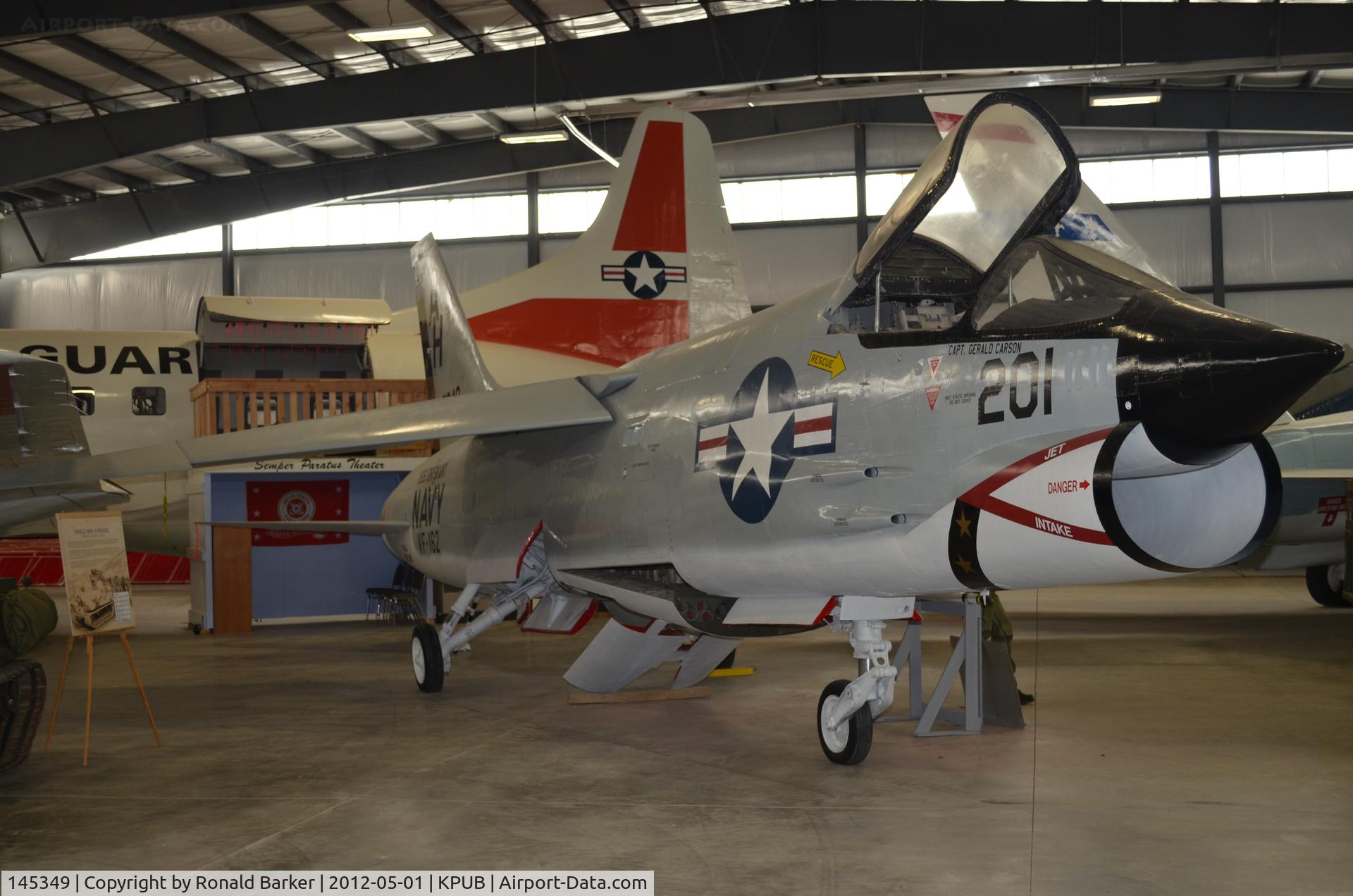 145349, Vought F-8A Crusader C/N Not found 145349, Weisbrod Museum Pueblo