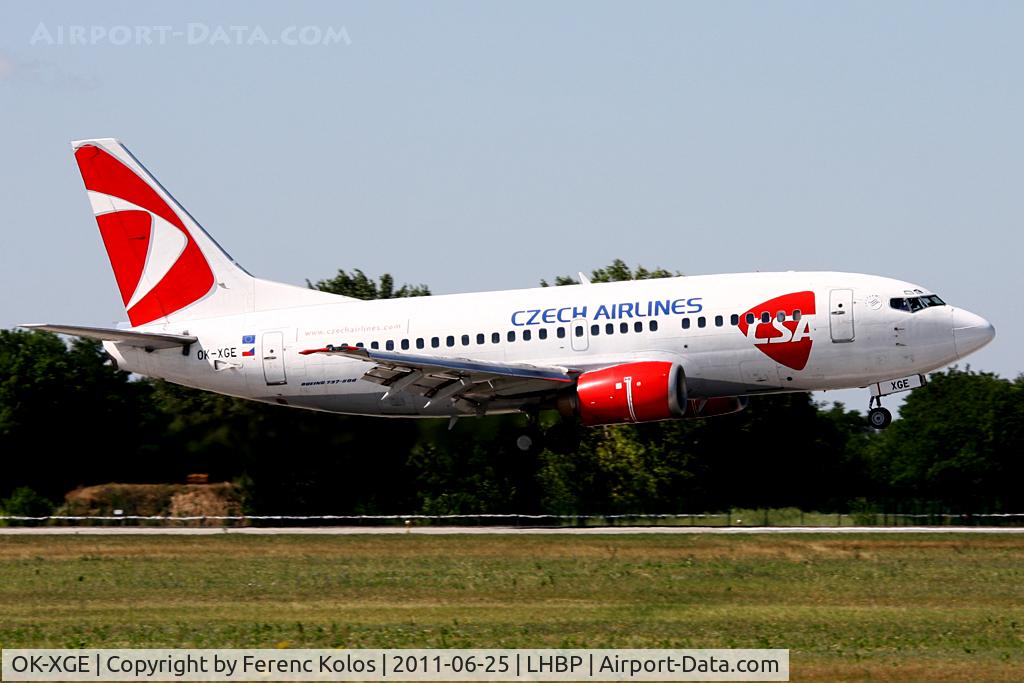 OK-XGE, 1992 Boeing 737-55S C/N 26543, Ferihegy