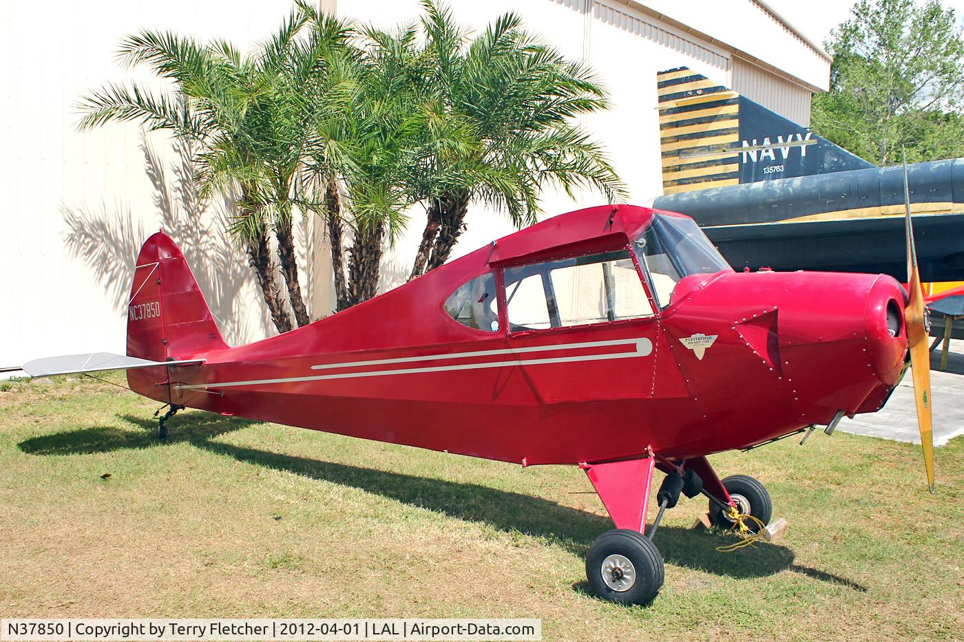 N37850, 1941 Porterfield FP-65 C/N 997, Under restoration at the Florida Air Museum