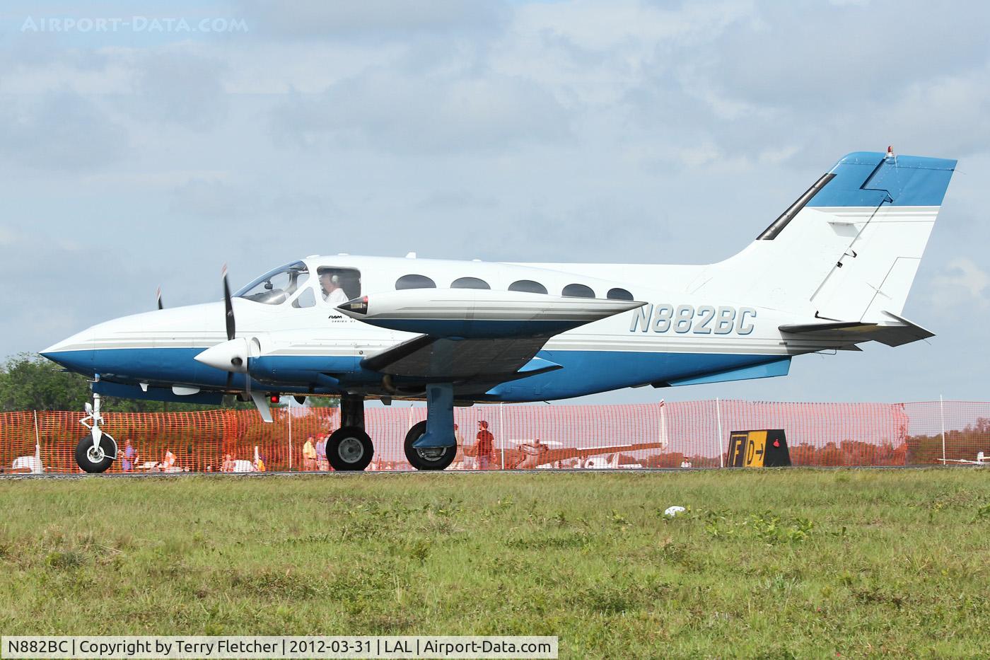 N882BC, 1973 Cessna 414 Chancellor C/N 414-0470, At 2012 Sun N Fun