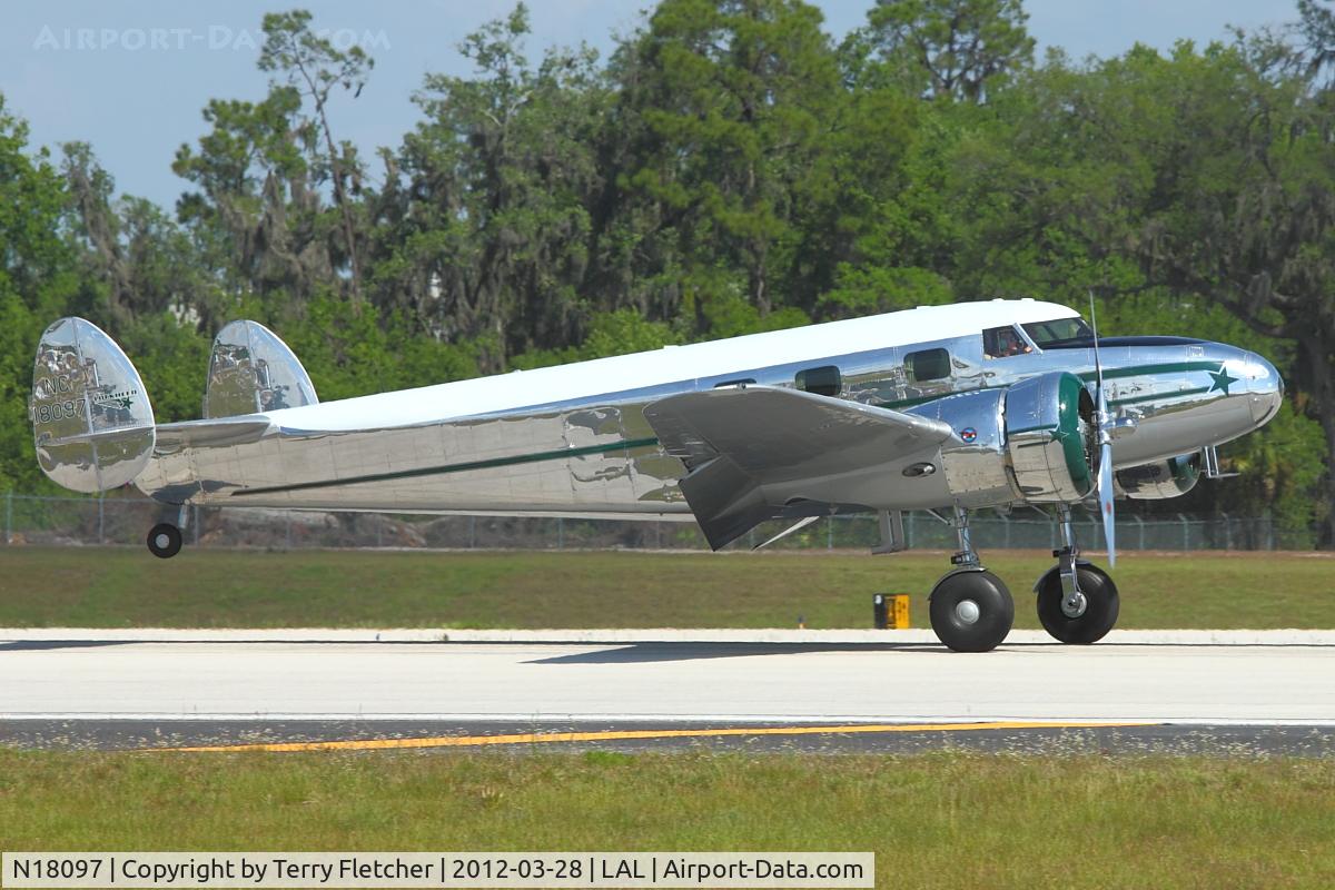 N18097, 1938 Lockheed 12A Electra Junior C/N 1250, At 2012 Sun N Fun