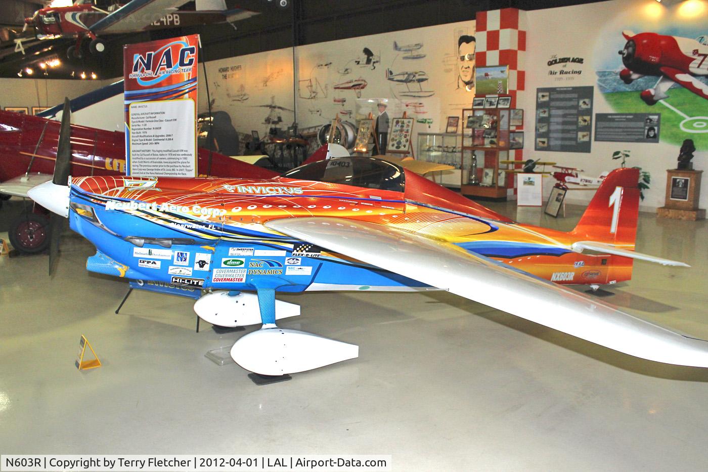 N603R, 1976 Cassutt IIIM C/N 1-CR, Displayed at Florida Air Museum