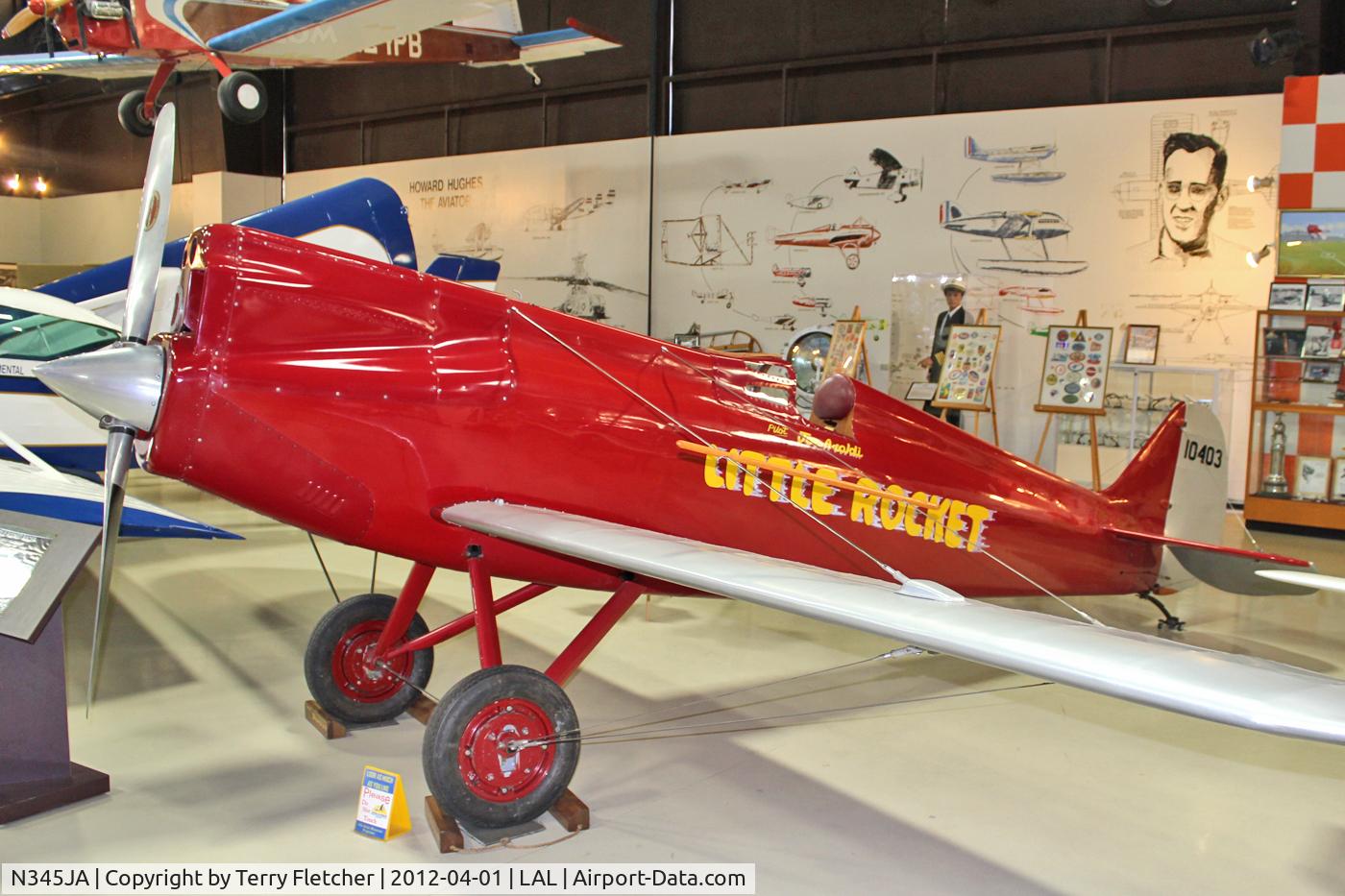N345JA, Araldi Joe W LITTLE ROCKET RACER C/N 2, Displayed at Florida Air Museum