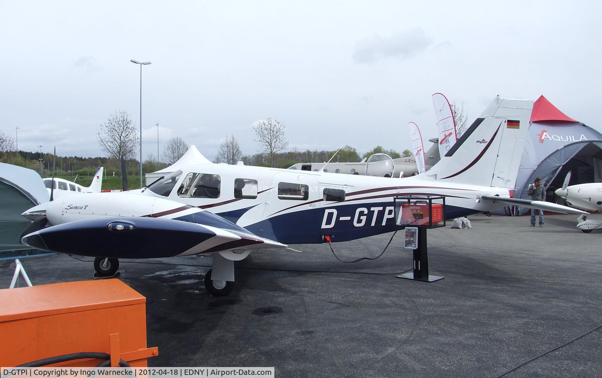 D-GTPI, Piper PA-34-220T C/N 3449410, Piper PA-34-220T Seneca V at the AERO 2012, Friedrichshafen