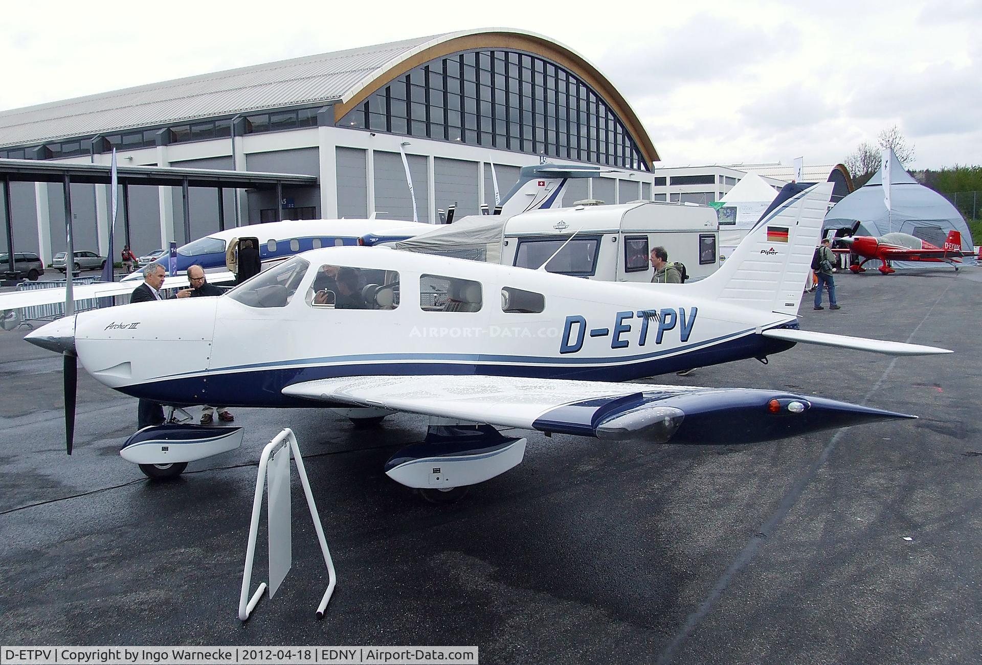 D-ETPV, 2010 Piper PA-28-181 Archer III C/N 2843681, Piper PA-28-181 Archer III at the AERO 2012, Friedrichshafen