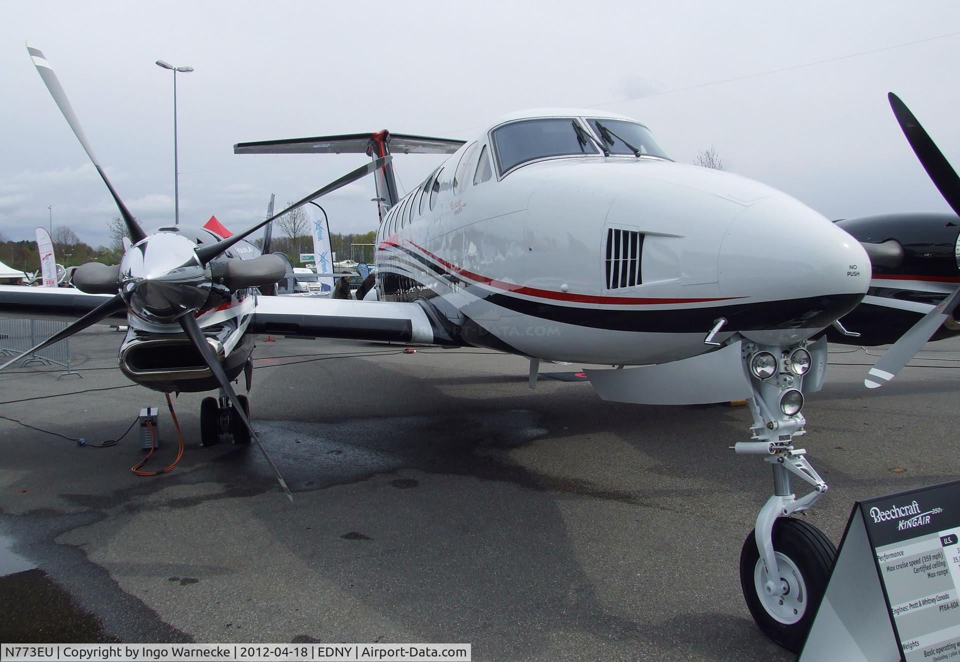 N773EU, 2011 Hawker Beechcraft 350i King Air (B300) C/N FL-773, Hawker Beechcraft B300 King Air 350I at the AERO 2012, Friedrichshafen