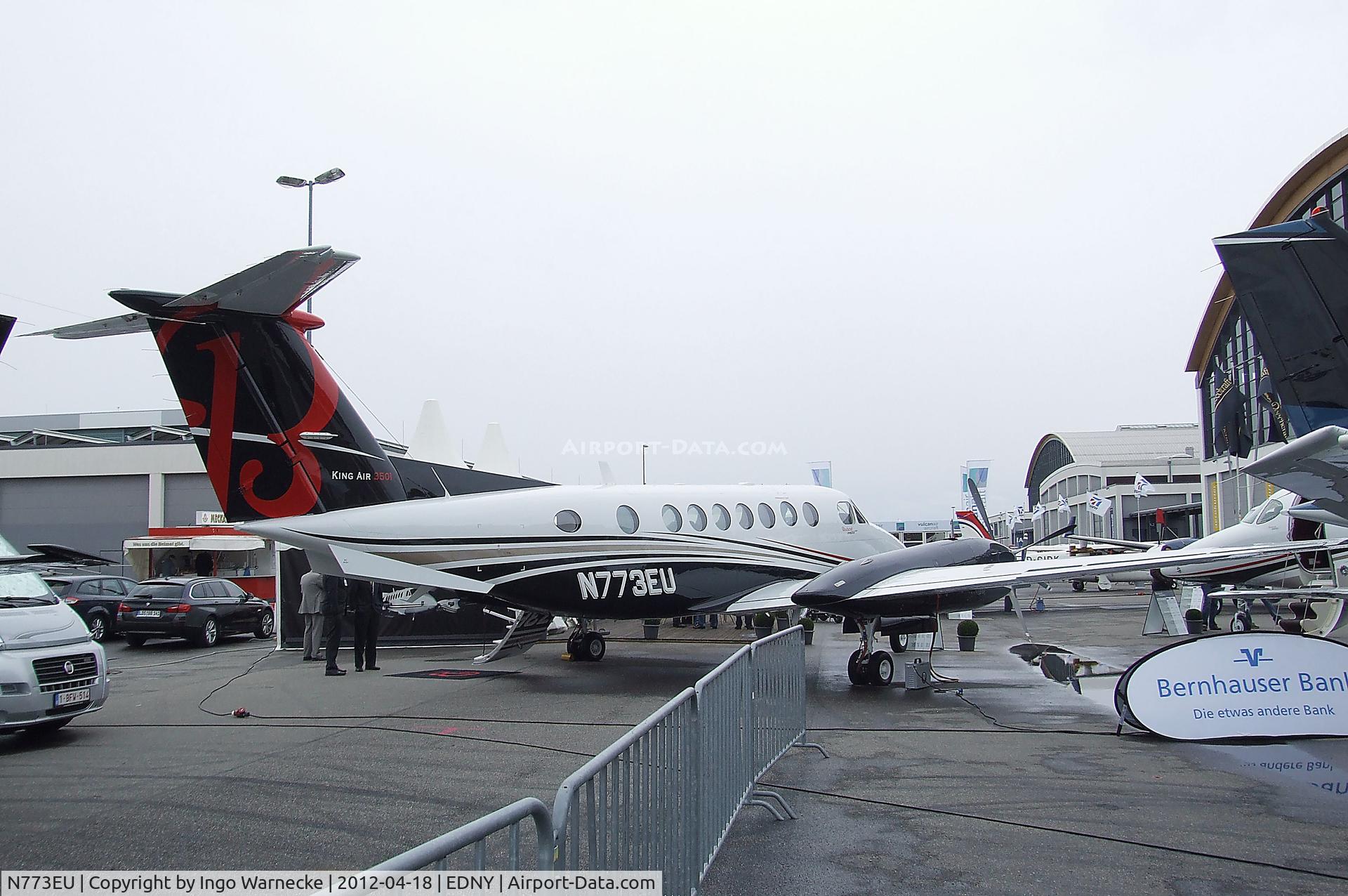 N773EU, 2011 Hawker Beechcraft 350i King Air (B300) C/N FL-773, Hawker Beechcraft B300 King Air 350I at the AERO 2012, Friedrichshafen