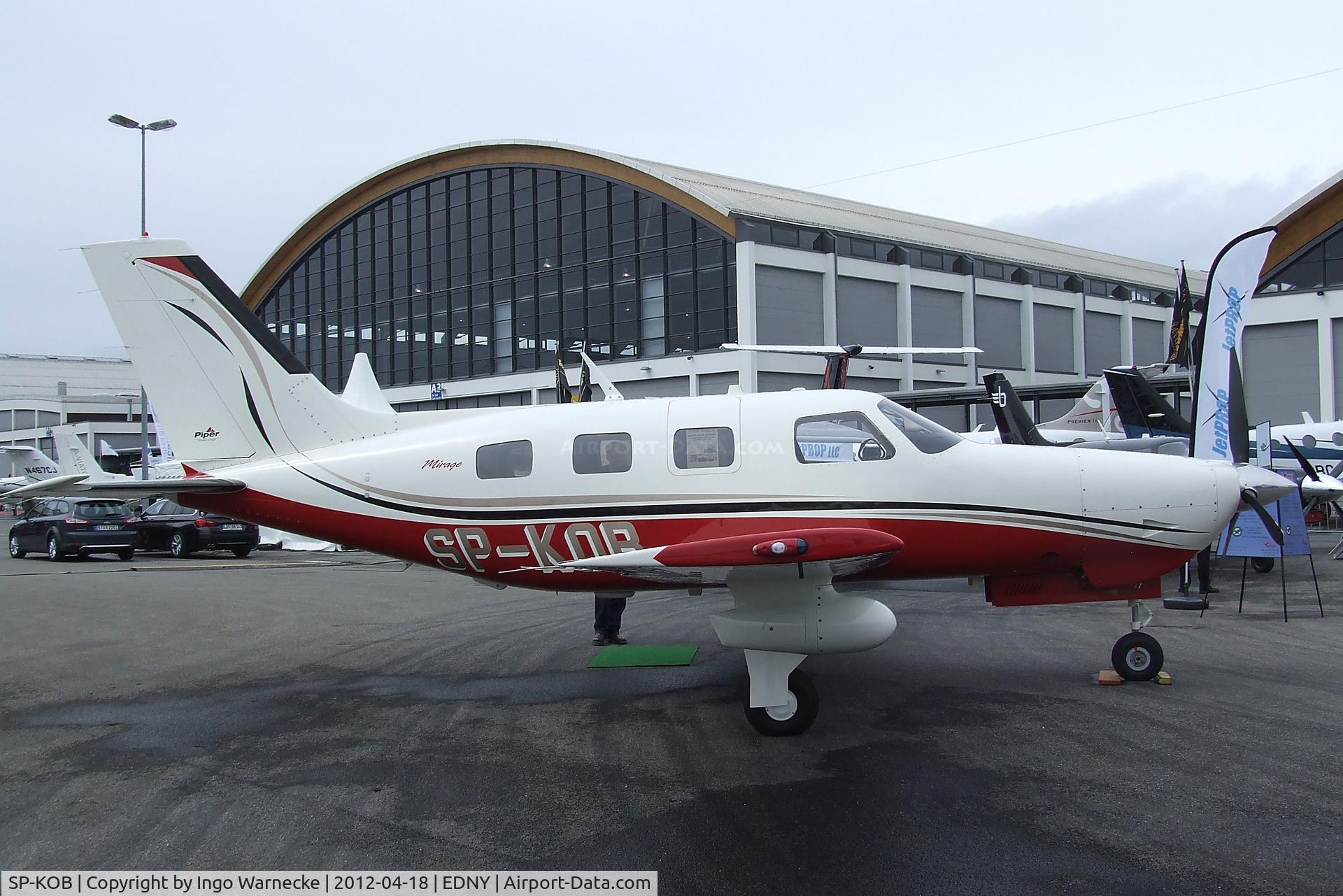 SP-KOB, 2006 Piper PA-46-350P Malibu Mirage C/N 4636395, Piper PA-46-350P Malibu Mirage at the AERO 2012, Friedrichshafen