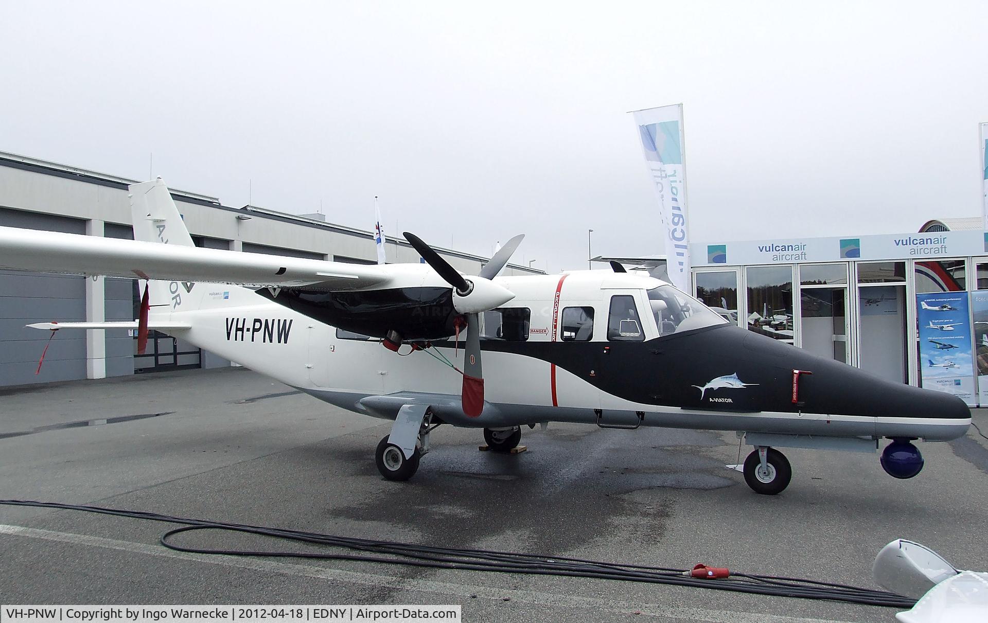 VH-PNW, 2011 Vulcanair AP-68TP-600 C/N 9010, Vulcanair AP.68TP-600 A-Viator at the AERO 2012, Friedrichshafen