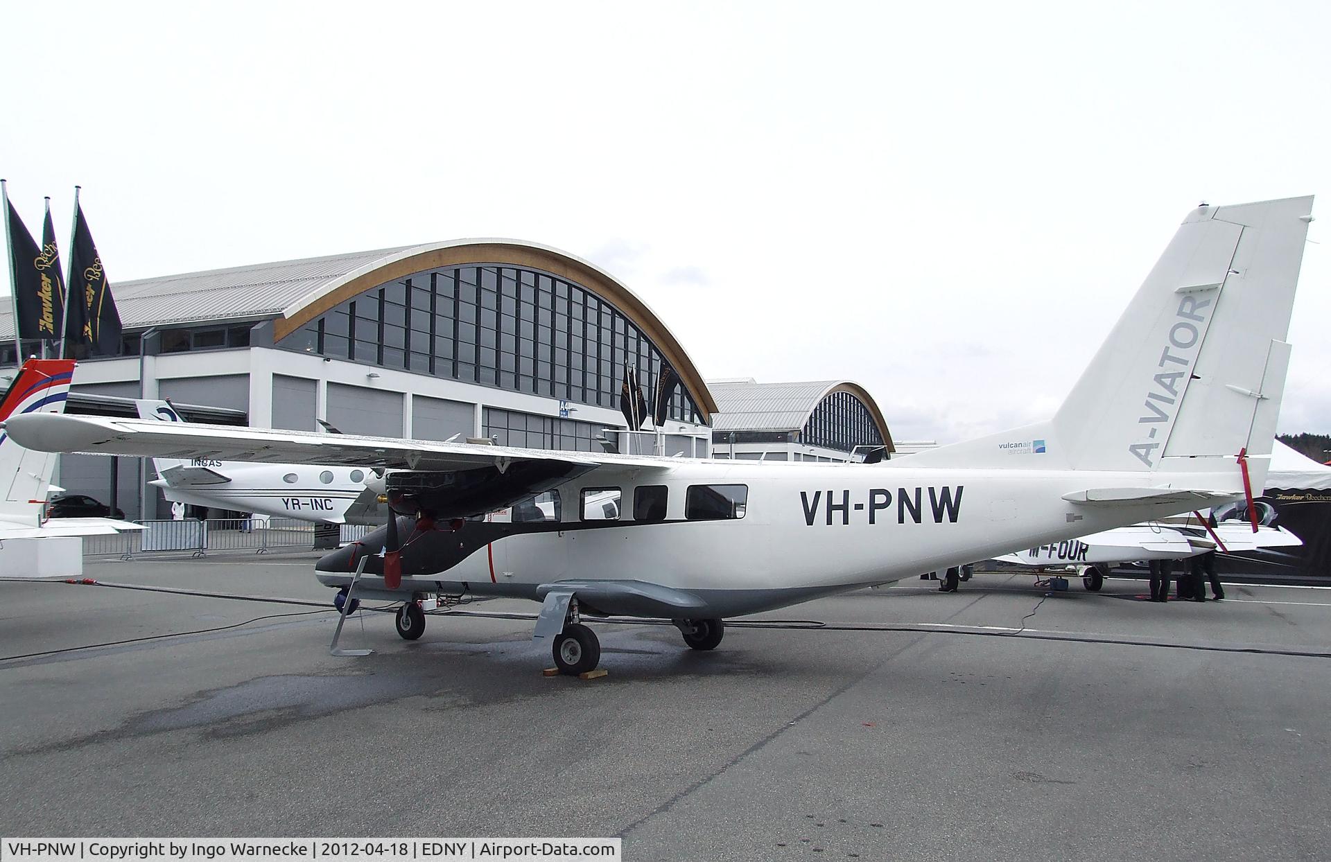 VH-PNW, 2011 Vulcanair AP-68TP-600 C/N 9010, Vulcanair AP.68TP-600 A-Viator at the AERO 2012, Friedrichshafen