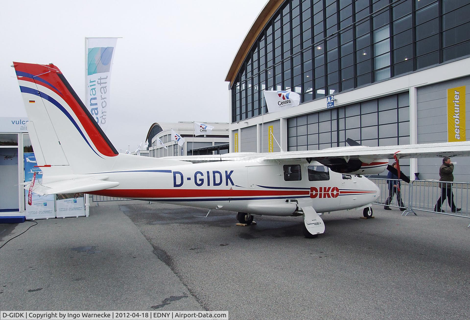 D-GIDK, Vulcanair P-68C C/N 458, Vulcanair P.68C Victor at the AERO 2012, Friedrichshafen