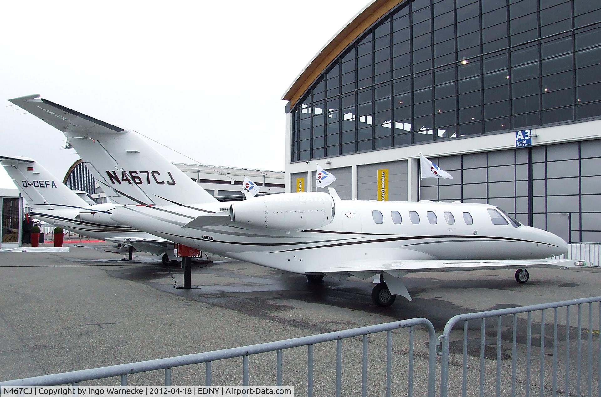 N467CJ, 2010 Cessna 525A CitationJet CJ2 C/N 525A0467, Cessna 525A CitationJet CJ2+ at the AERO 2012, Friedrichshafen
