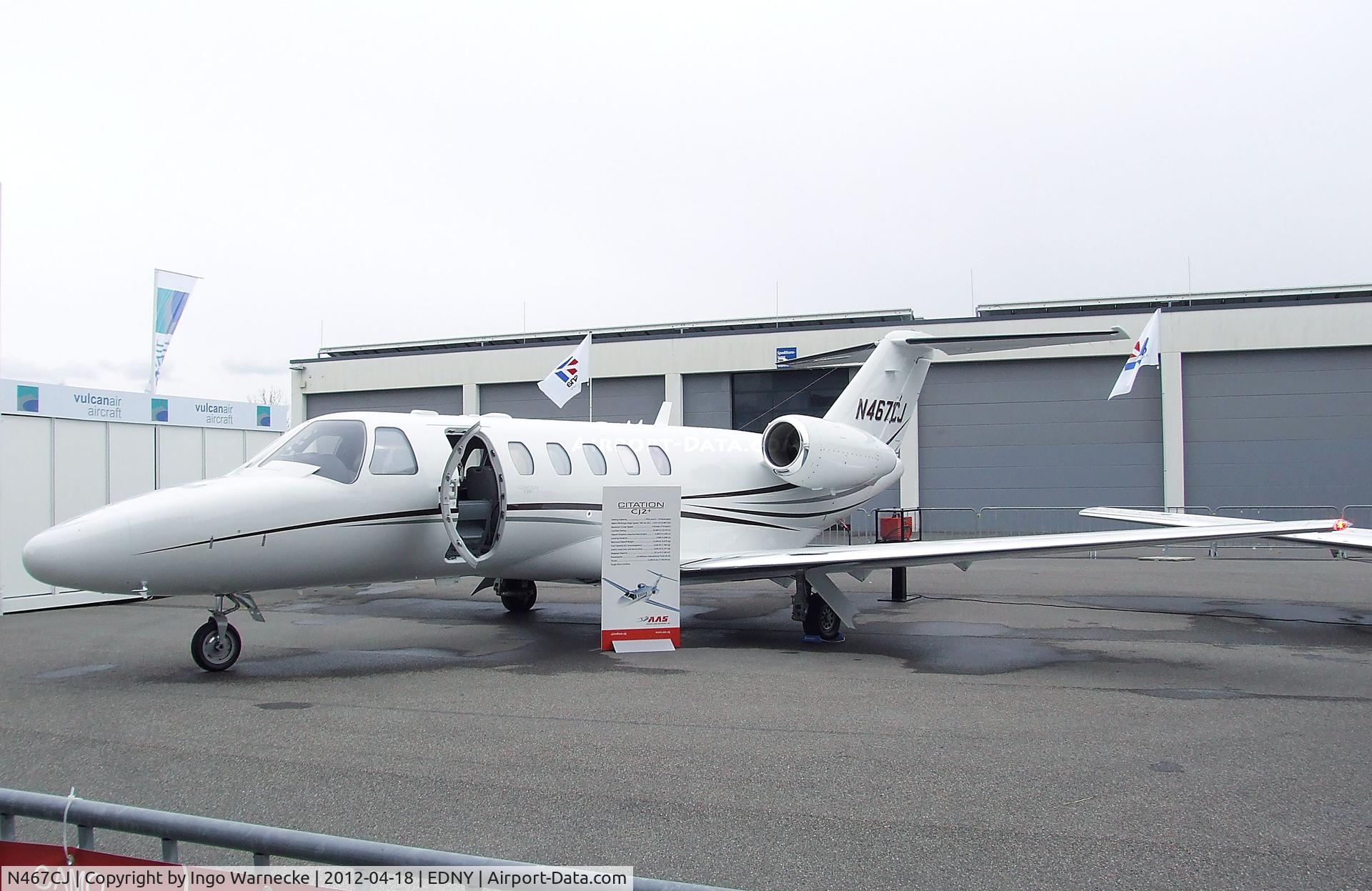 N467CJ, 2010 Cessna 525A CitationJet CJ2 C/N 525A0467, Cessna 525A CitationJet CJ2+ at the AERO 2012, Friedrichshafen