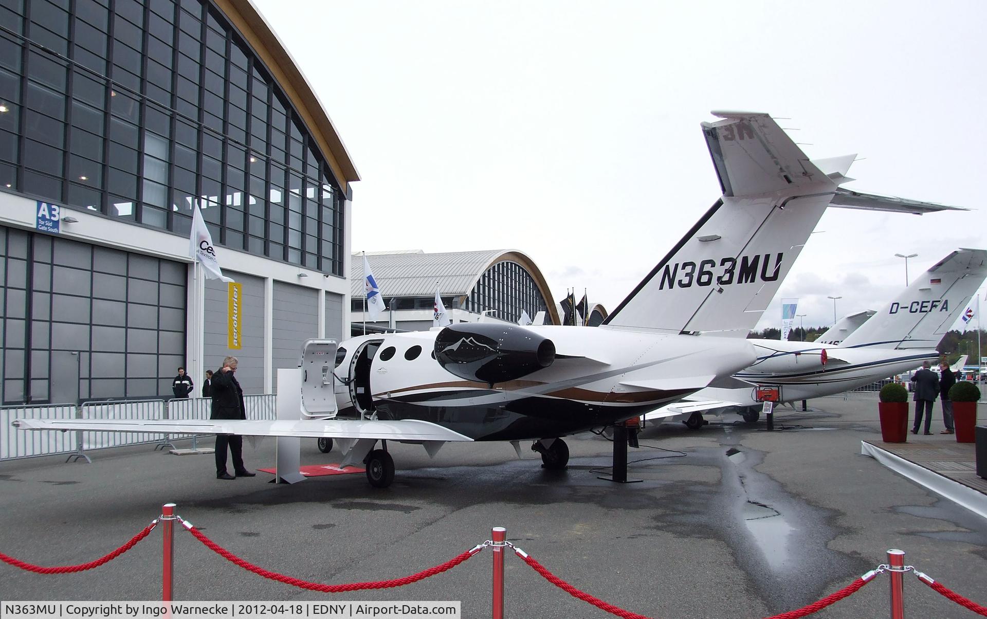 N363MU, 2011 Cessna 510 Citation Mustang Citation Mustang C/N 510-0363, Cessna 510 Citation Mustang at the AERO 2012, Friedrichshafen