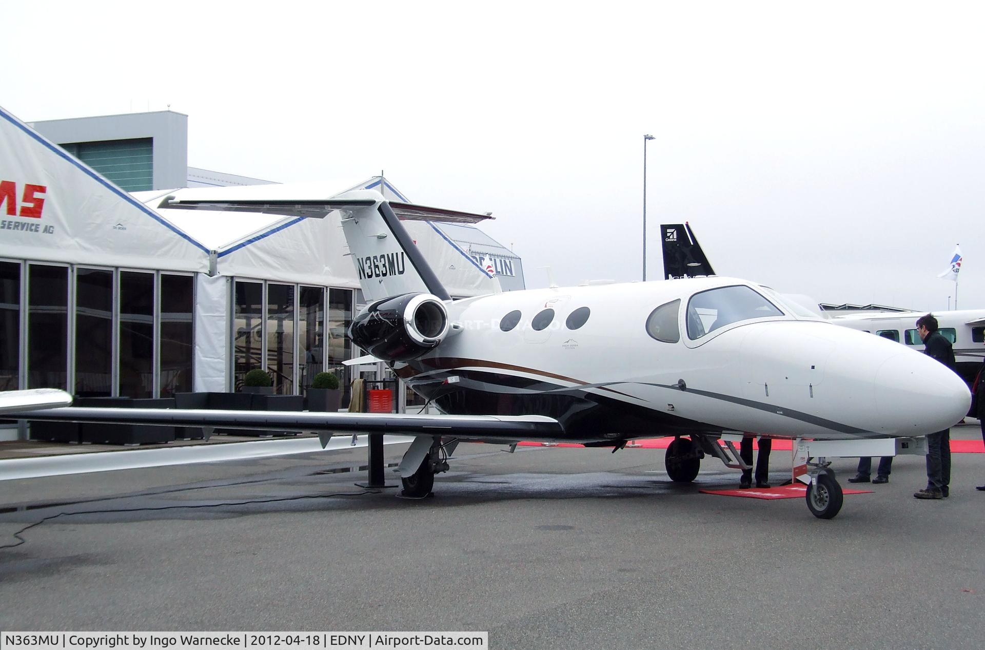 N363MU, 2011 Cessna 510 Citation Mustang Citation Mustang C/N 510-0363, Cessna 510 Citation Mustang at the AERO 2012, Friedrichshafen