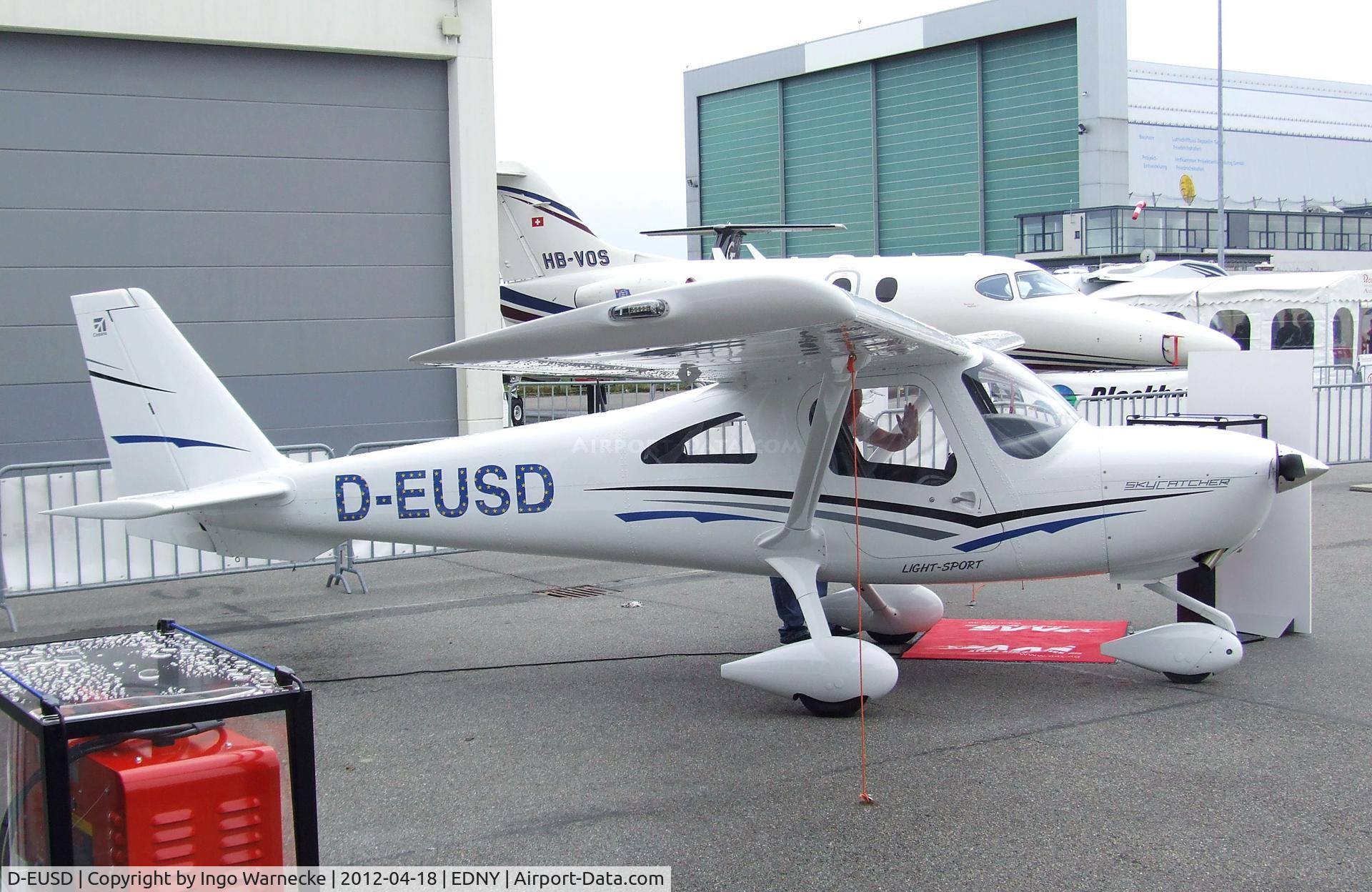 D-EUSD, Cessna 162 Skycatcher C/N 16200043, Cessna 162 Skycatcher at the AERO 2012, Friedrichshafen