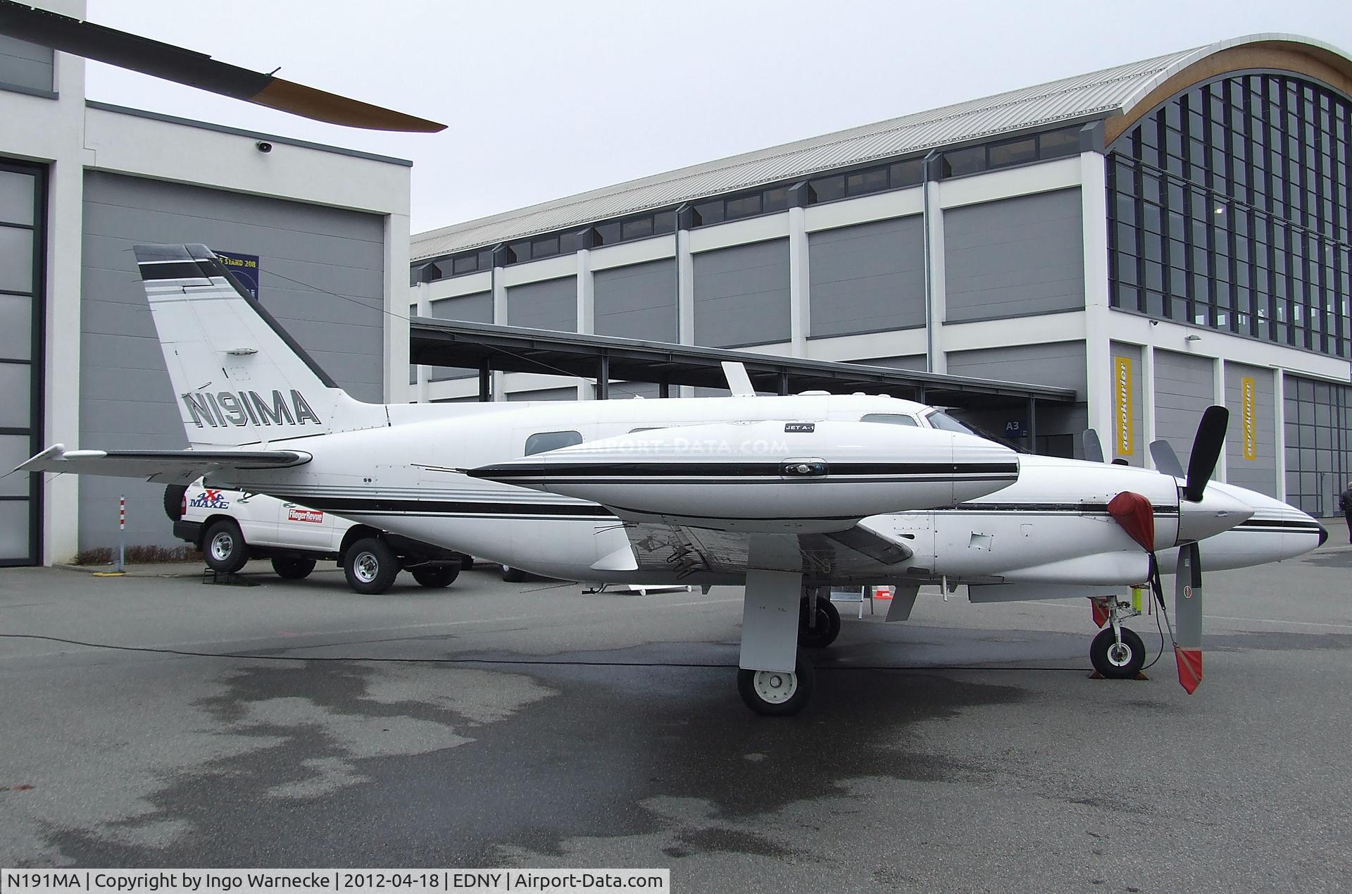 N191MA, Piper PA-31T1 Cheyenne 1 C/N 31T-8104019, Piper PA-31T1 Cheyenne I at the AERO 2012, Friedrichshafen