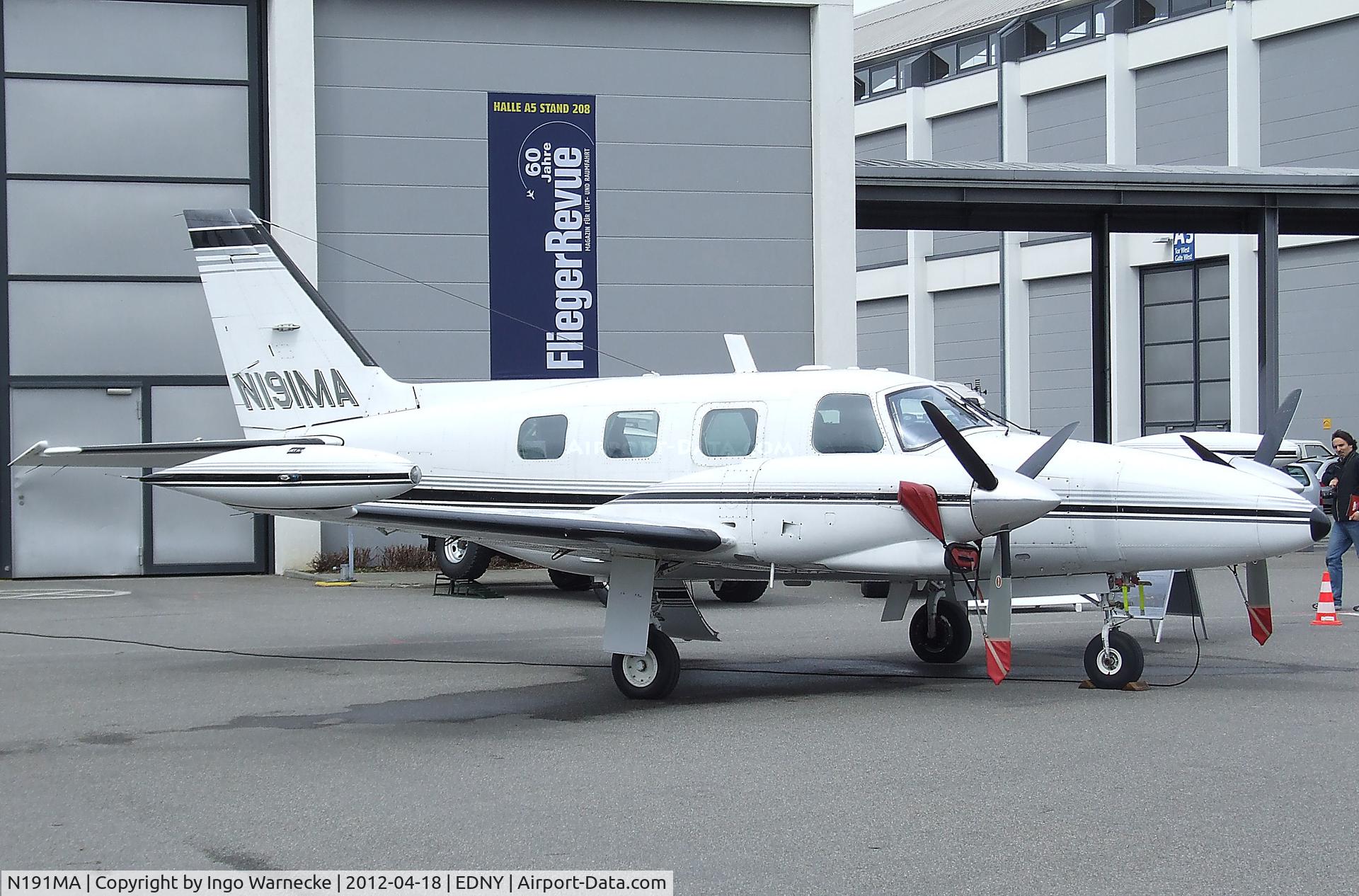 N191MA, Piper PA-31T1 Cheyenne 1 C/N 31T-8104019, Piper PA-31T1 Cheyenne I at the AERO 2012, Friedrichshafen