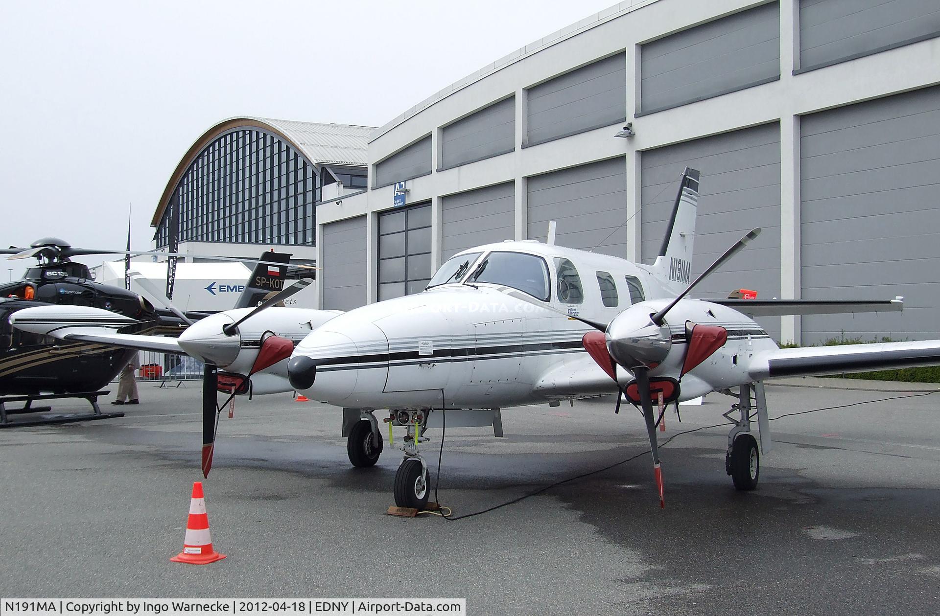 N191MA, Piper PA-31T1 Cheyenne 1 C/N 31T-8104019, Piper PA-31T1 Cheyenne I at the AERO 2012, Friedrichshafen