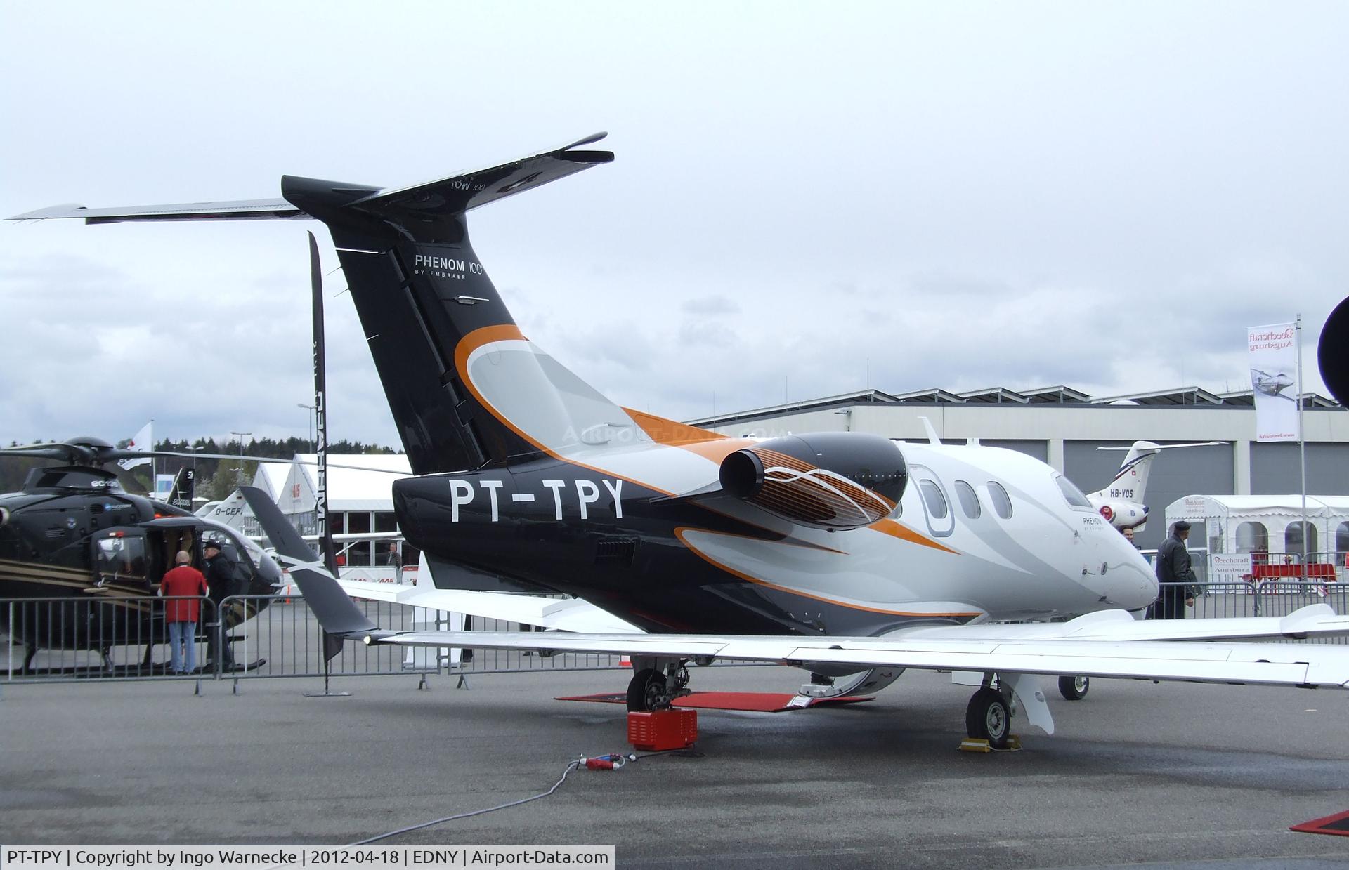 PT-TPY, 2012 Embraer EMB-500 Phenom 100 C/N 50000272, EMBRAER EMB-500 Phenom 100 at the AERO 2012, Friedrichshafen