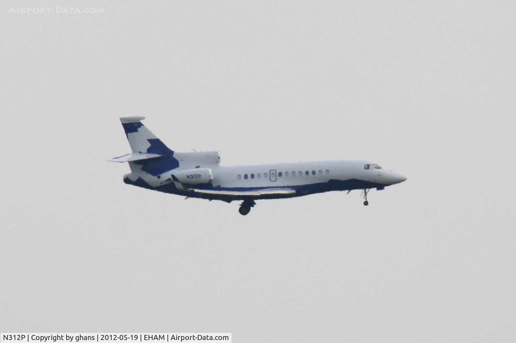 N312P, 2009 Dassault Falcon 7X C/N 72, Landing rw22