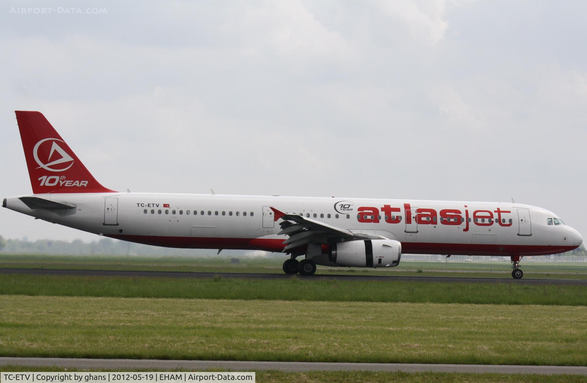 TC-ETV, 2003 Airbus A321-231 C/N 1950, Atlas Jet 10th year