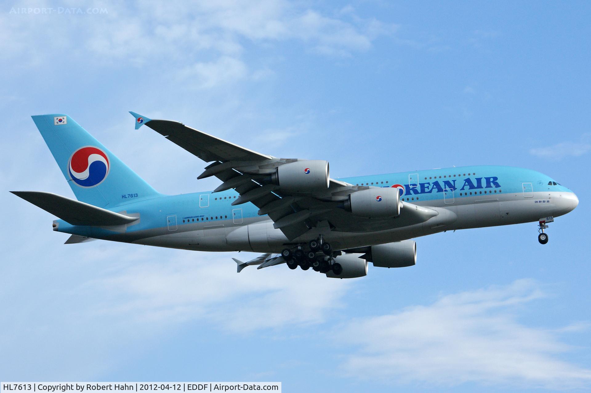 HL7613, 2010 Airbus A380-861 C/N 059, Korean Air Airbus A380