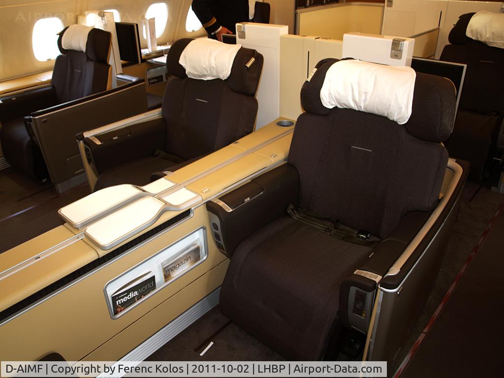 D-AIMF, 2011 Airbus A380-841 C/N 066, Ferihegy