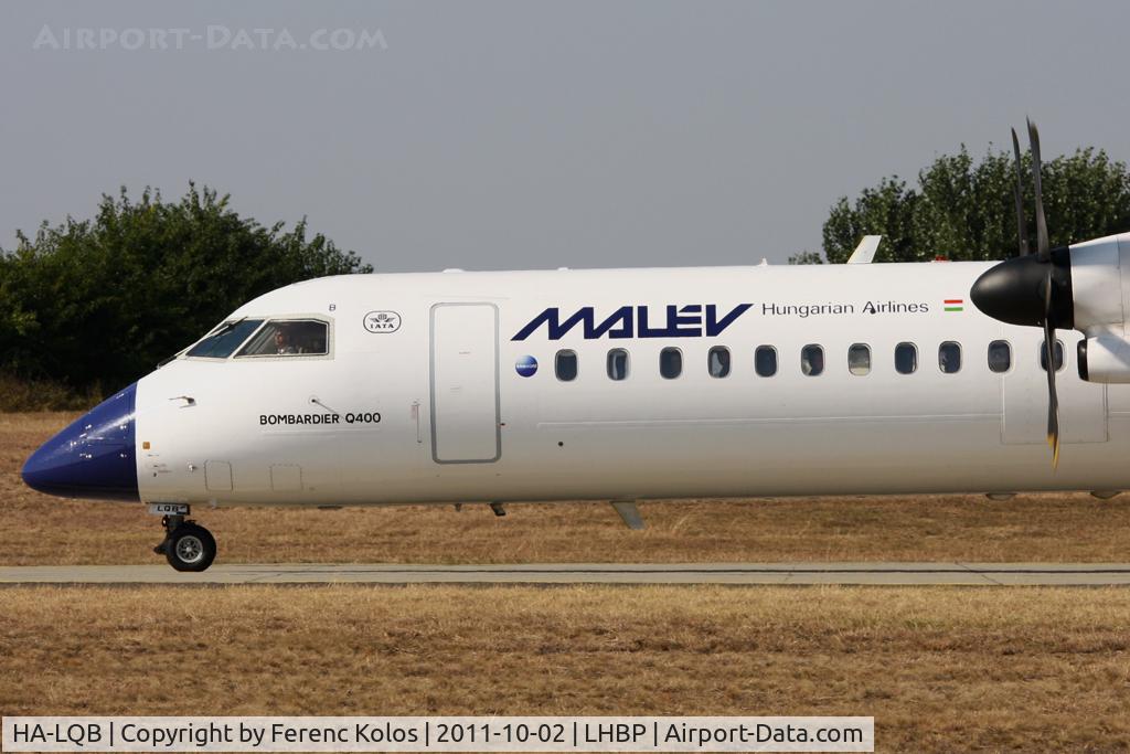 HA-LQB, 2001 De Havilland Canada DHC-8-402Q Dash 8 C/N 4057, Ferihegy