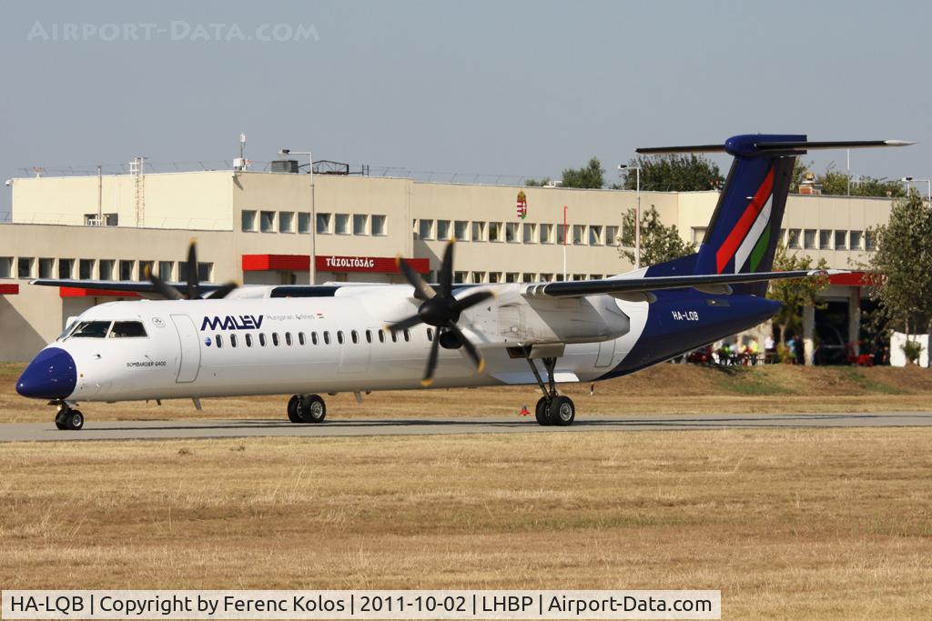 HA-LQB, 2001 De Havilland Canada DHC-8-402Q Dash 8 C/N 4057, Ferihegy