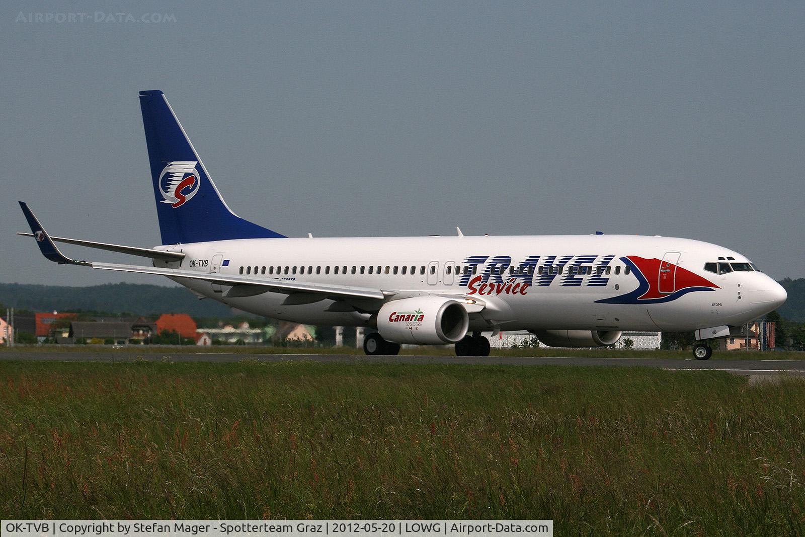 OK-TVB, 2001 Boeing 737-8CX C/N 32362, Travel Servica B738 @GRZ