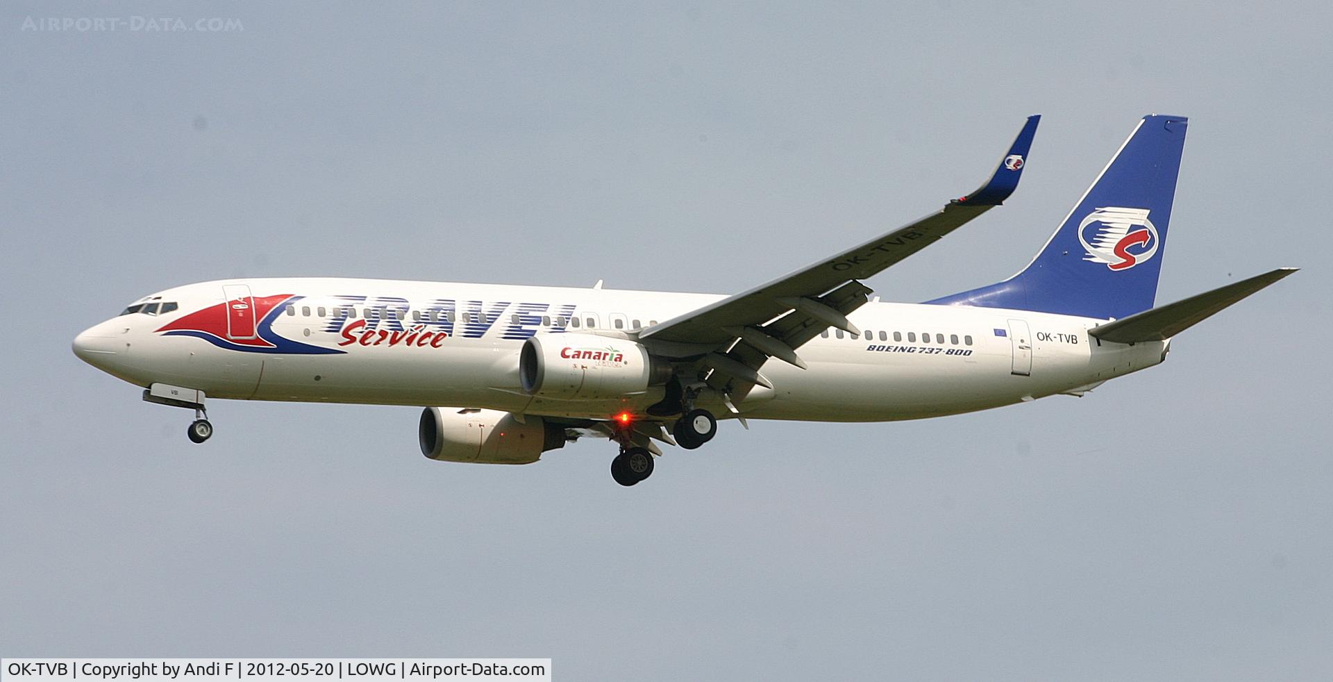 OK-TVB, 2001 Boeing 737-8CX C/N 32362, Travel Service 737-800