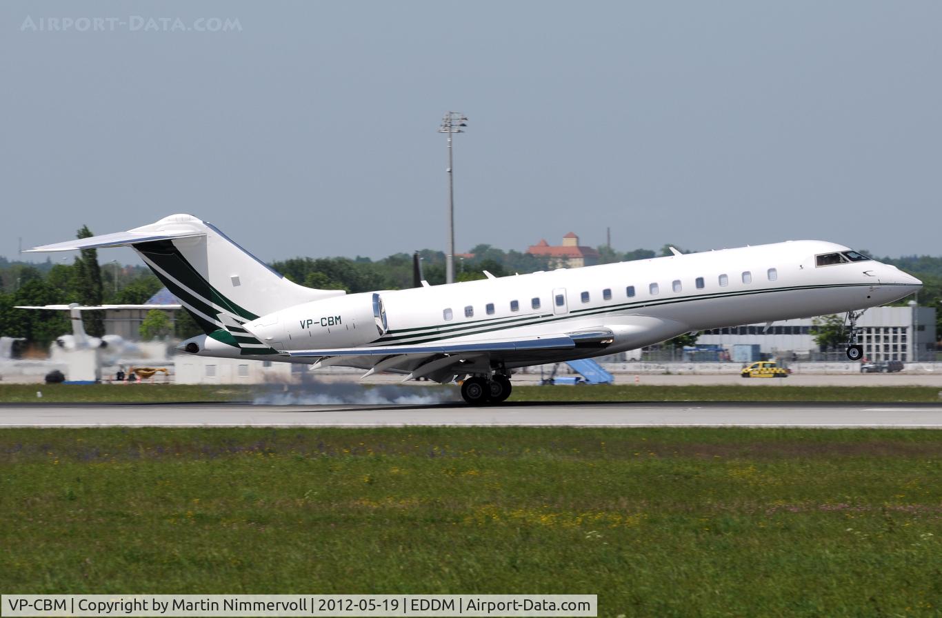 VP-CBM, 2010 Bombardier BD-700-1A10 Global Express C/N 9394, Private