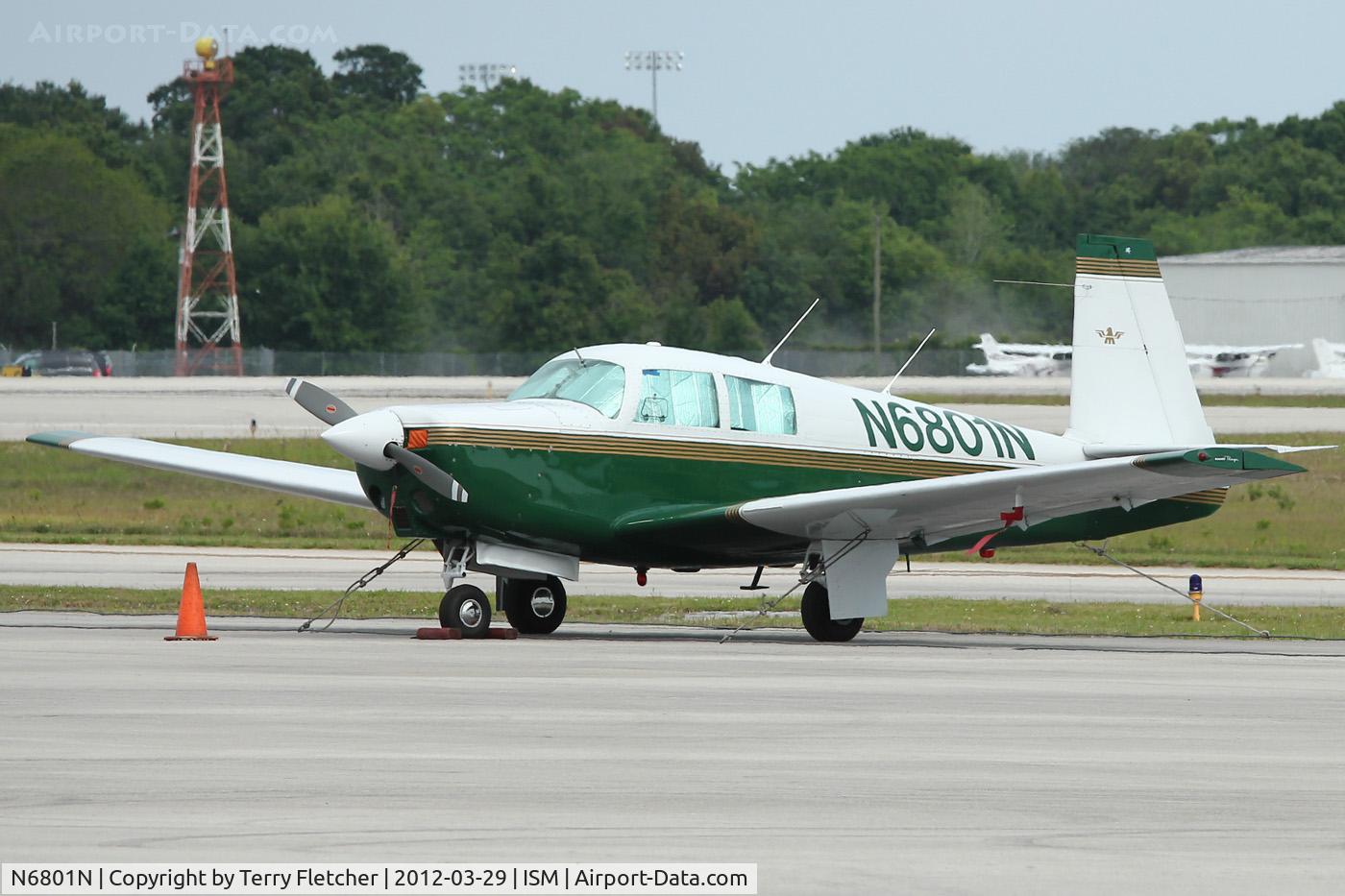 N6801N, 1968 Mooney M20C Ranger C/N 680102, At Kissimmee Gateway